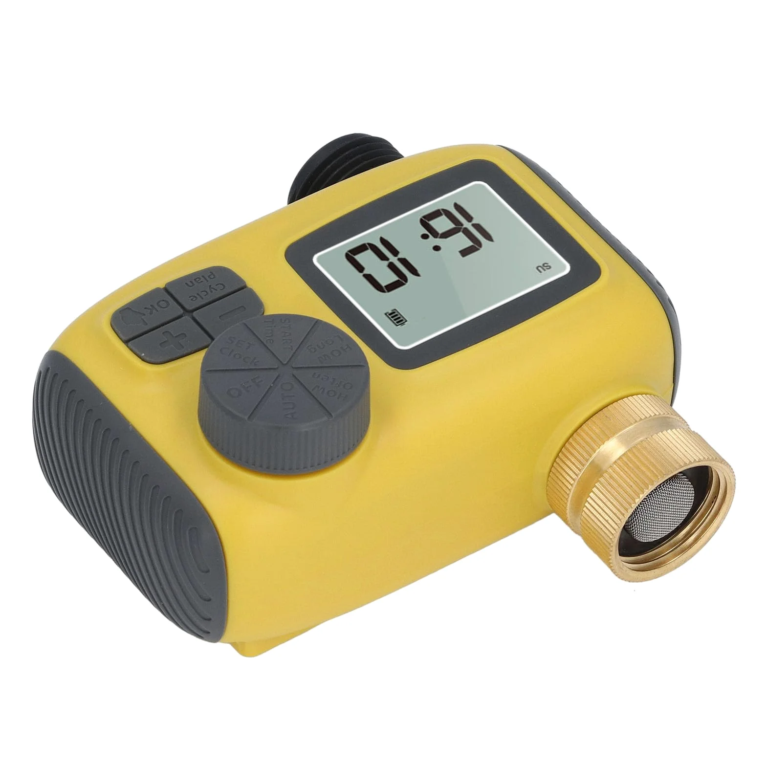 KIMISS Manguera de Jardín con Temporizador de Aspersor Programable, Temporizador de Riego Automático con Conector de Cobre Puro, de Riego Eficiente