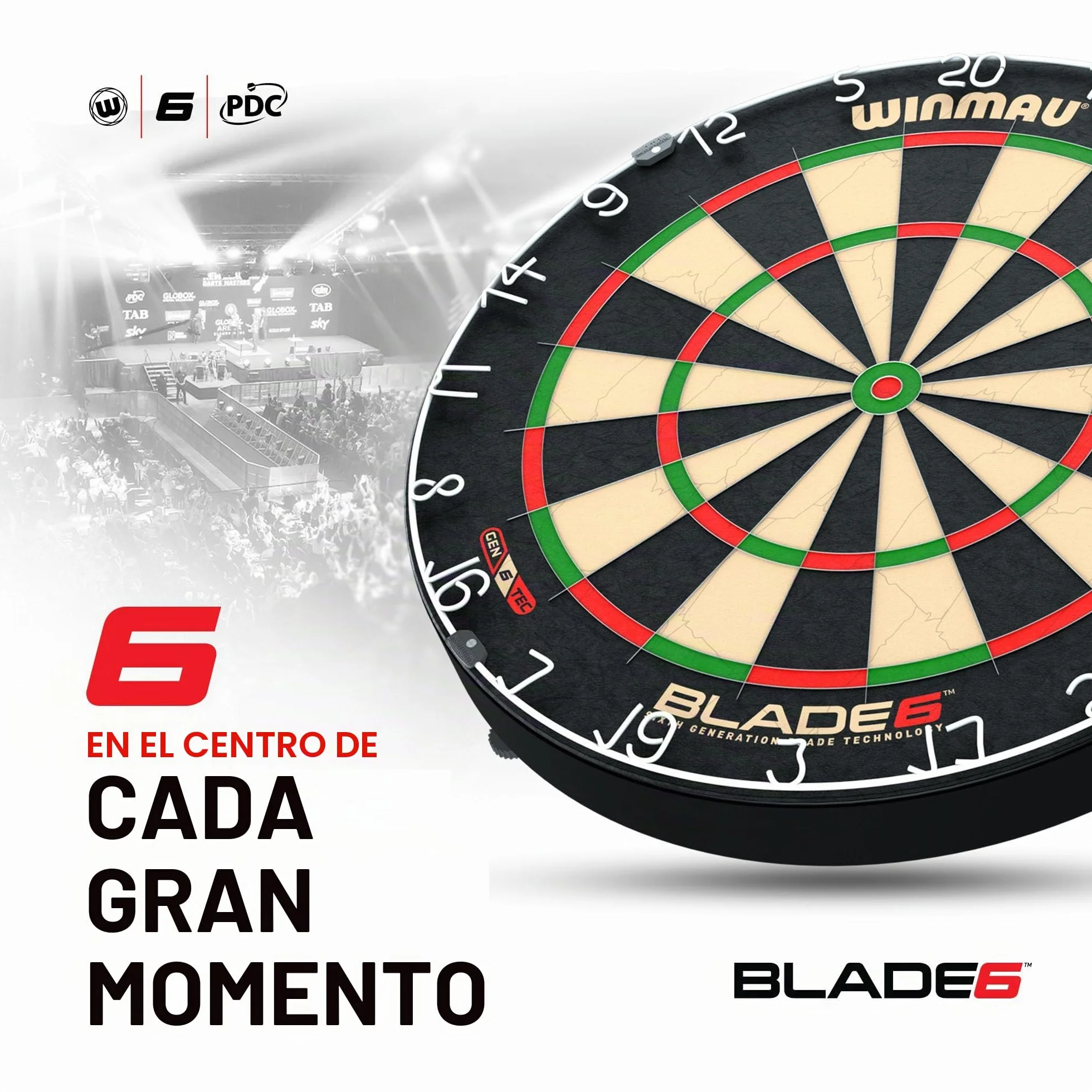 WINMAU Blade 6 Professional Bristle Dartboard Official Tournament