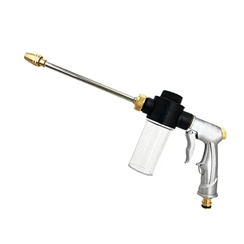 Pistola rociadora de agua de metal de alta presión Lavadora de autos Limpiador Manguera de jardín Pistola de agua Rociador Pistola de agua de espuma Apta para el jardín Pistola de agua de alta presió