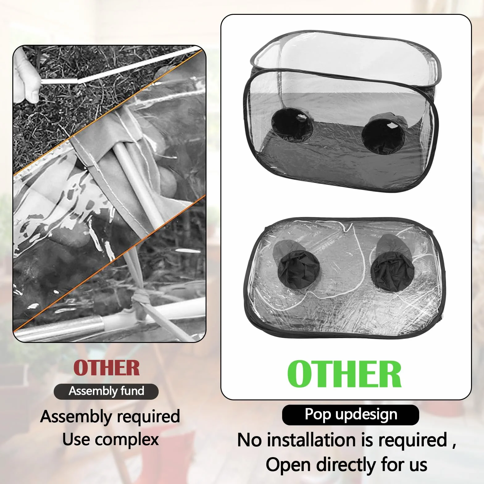 Tienda De Cultivo De 60x60x90 Cm, Caja De Cultivo, Gabinete De Cultivo De Invernadero Tienda De Campaña Impermeable para Plantar Cuarto De Cultivo Cultivo De Hongos Bolsa De Cultivo De Hongos