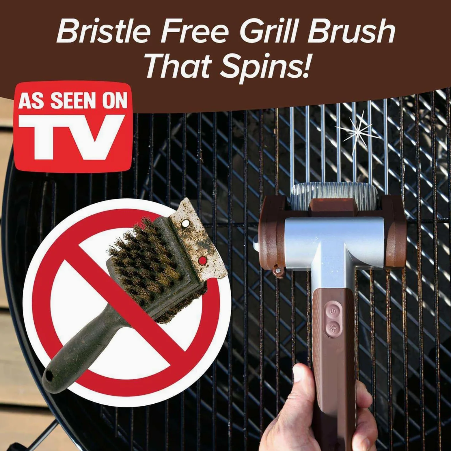 Cepillo eléctrico inalámbrico para parrilla con cabezal giratorio y luz LED, limpiador recargable para limpieza de parrilla de barbacoa, estufa de cocina, baño