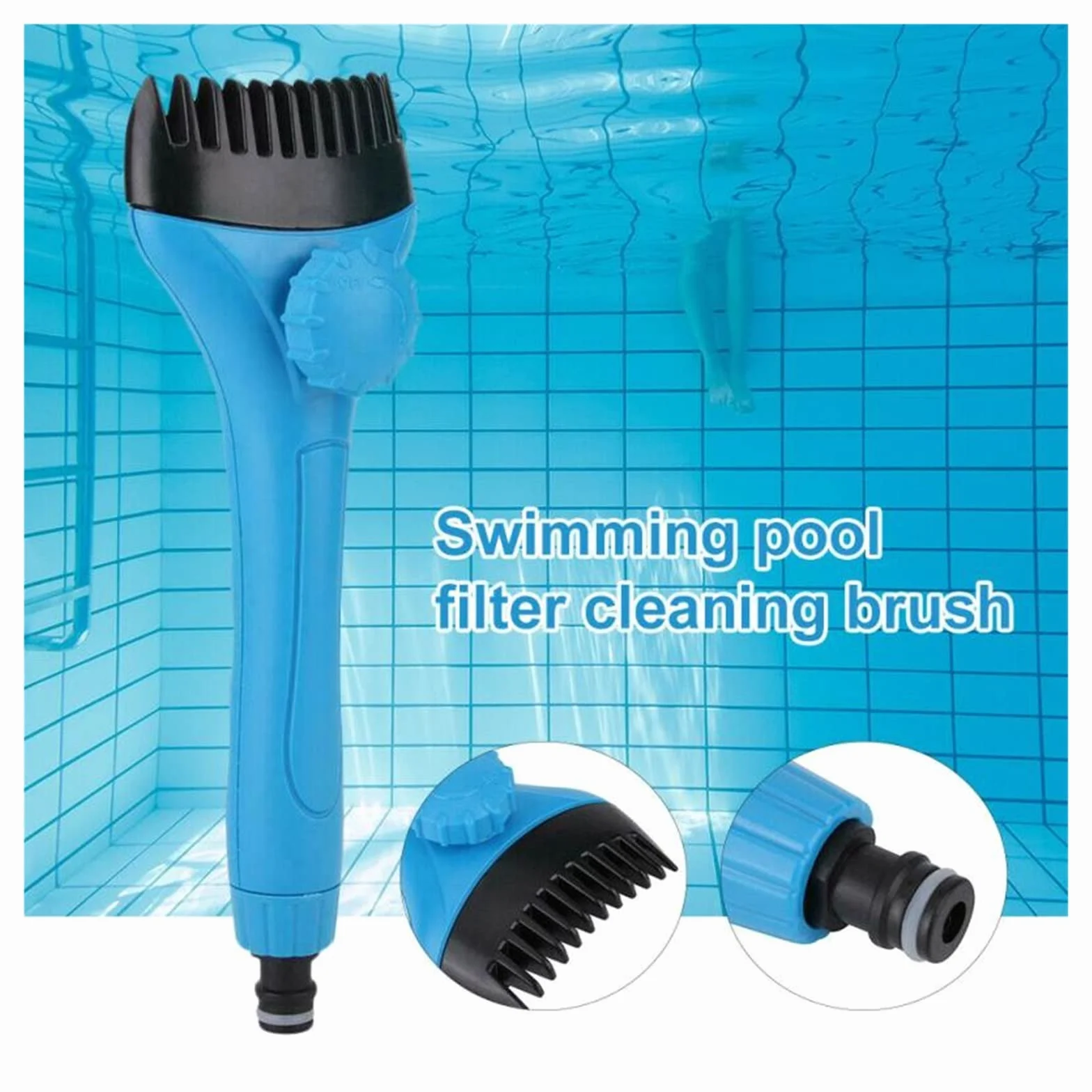 aspiradora de Piscina Limpiador de Cartucho de Piscina, Varita de escombros, filtros de bañera, Peine de Filtro, superlimpiador for Piscina, bañera, SPA, Herramienta de Agua
