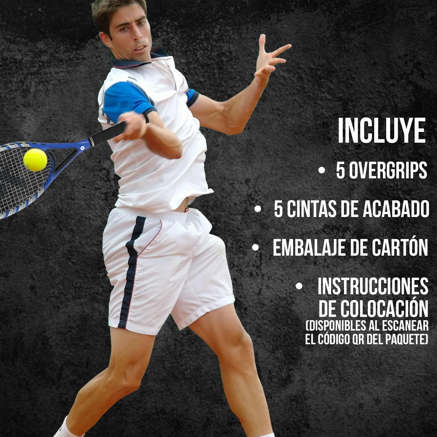 Raquex Overgrips Evolve 5-Pack Multicolor Tennis Badminton Squash Padel Pickleball Grip Antideslizante