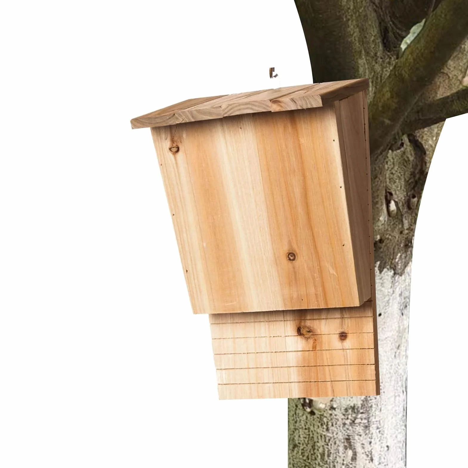 Gran Caja de murciélago Pesada, Casas de murciélagos al Aire Libre, casa de Madera de pájaros al Aire Libre, Trimestre de Verano e Invierno Impermeable y Invernal