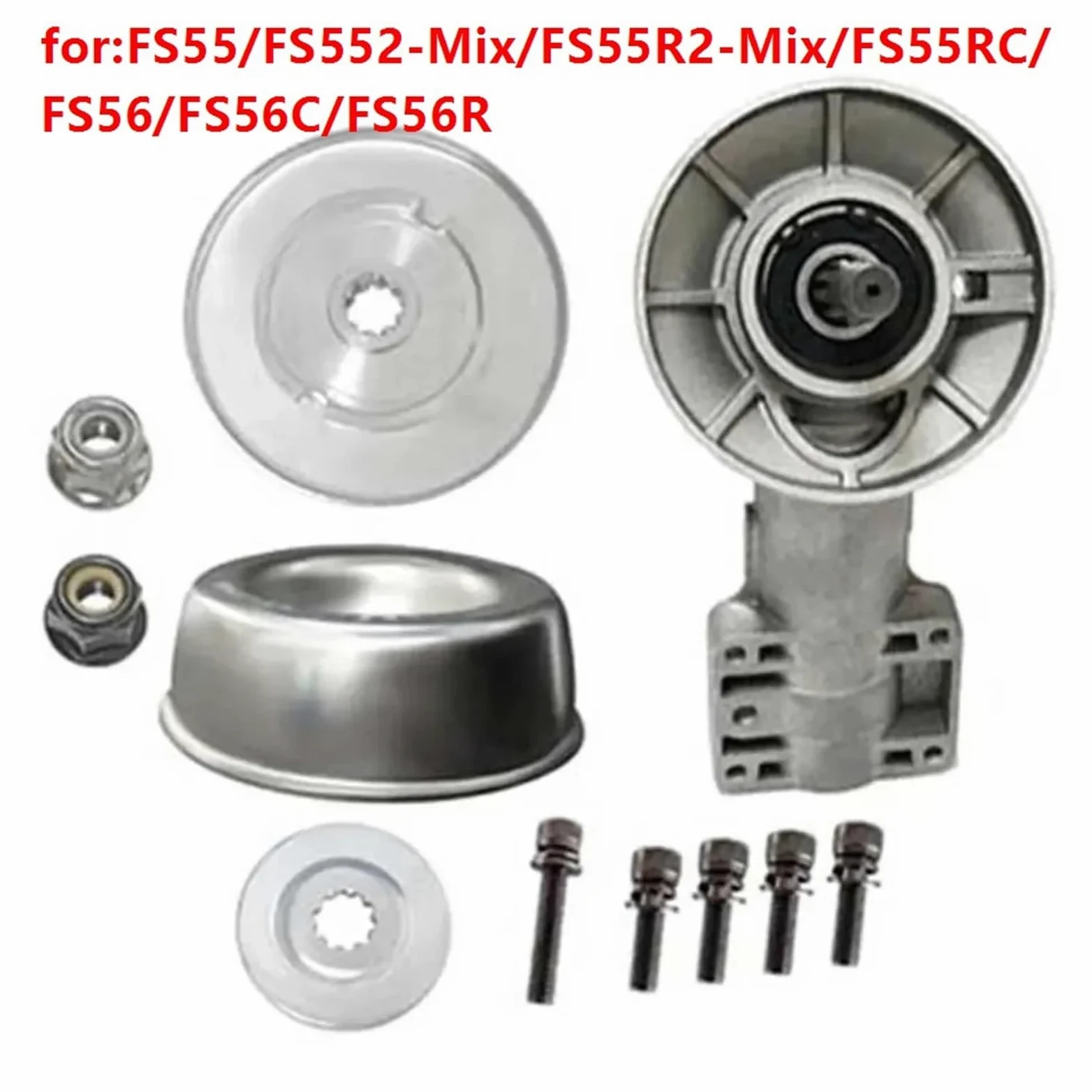 Reemplazo Del Cabezal Del Engranaje De La Recortadora, For FS55 FS55 2-Mix FS55R 2-Mix FS55RC FS56 FS56C FS56R Cortadora De Hilo Desbrozadora Parte No.4144 640 0100