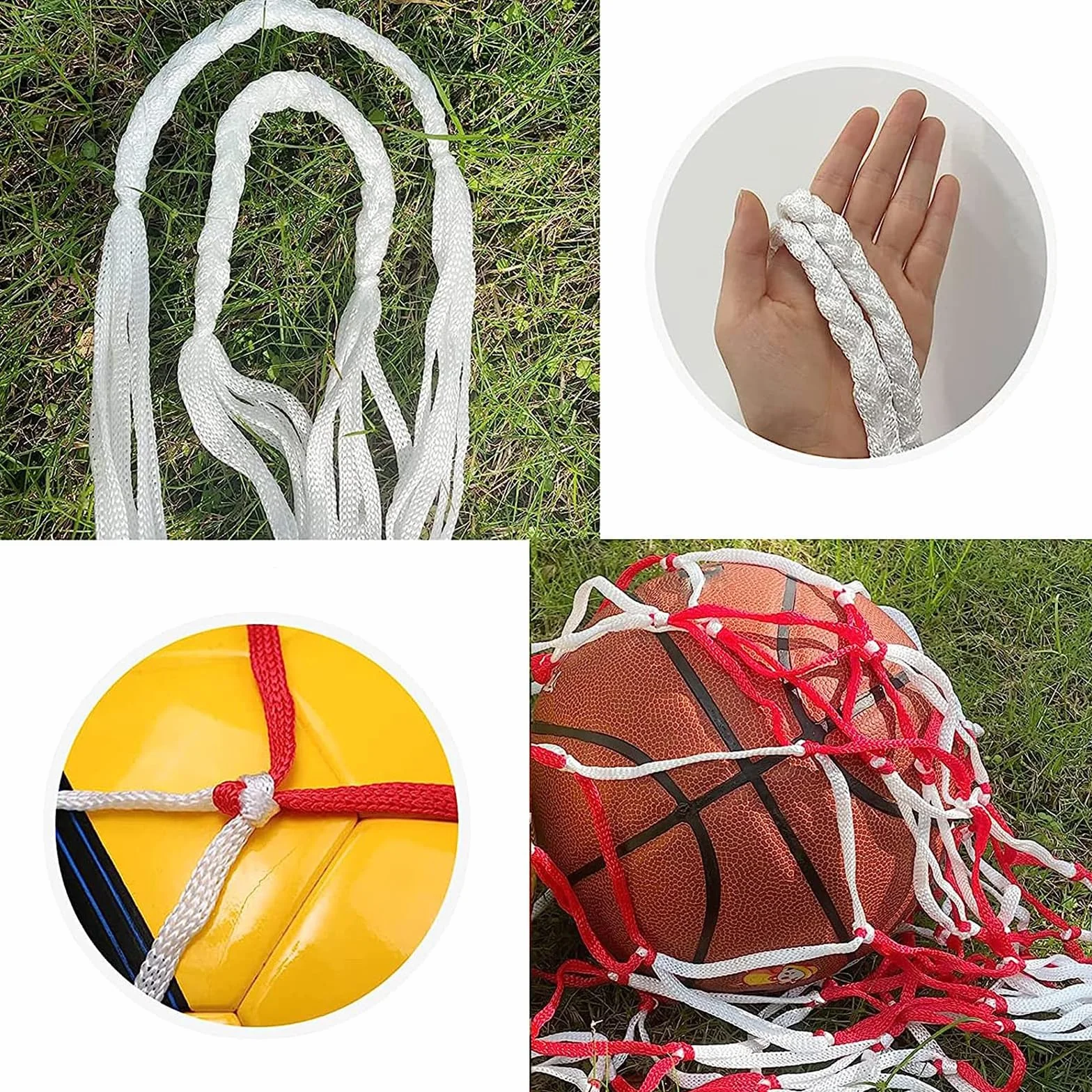 Bolso de Baloncesto 3PCS Bolsas Redes Almacenamiento con Cordón Malla Múltiples Bolas