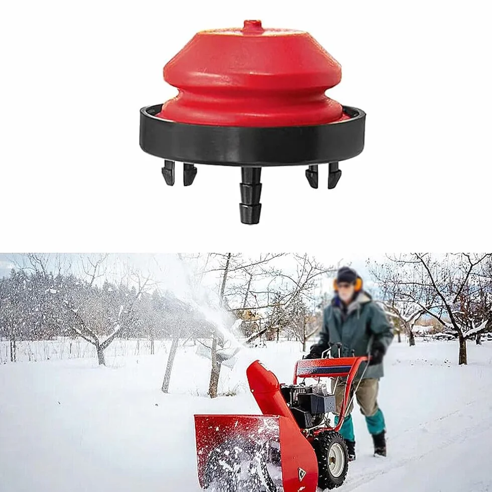Bombilla de imprimación para soplador de nieve, bombilla de imprimación de carburador con tuberías, repuesto de carburador compatible con motor Tecumseh AV520 HMSK100 HMSK105 HMSK110
