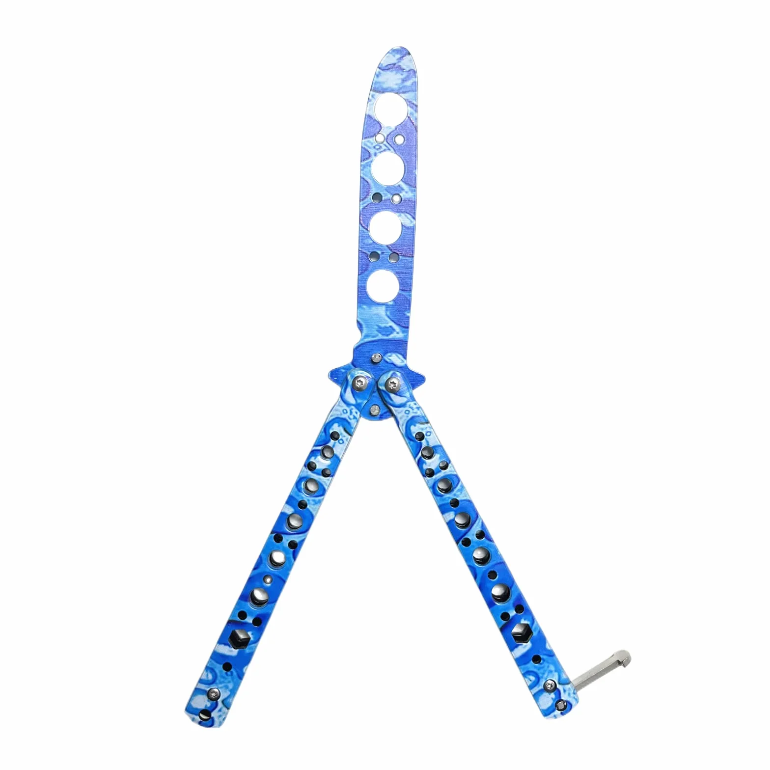 Cuchillo de entrenamiento de mariposas sin afilar para principiantes