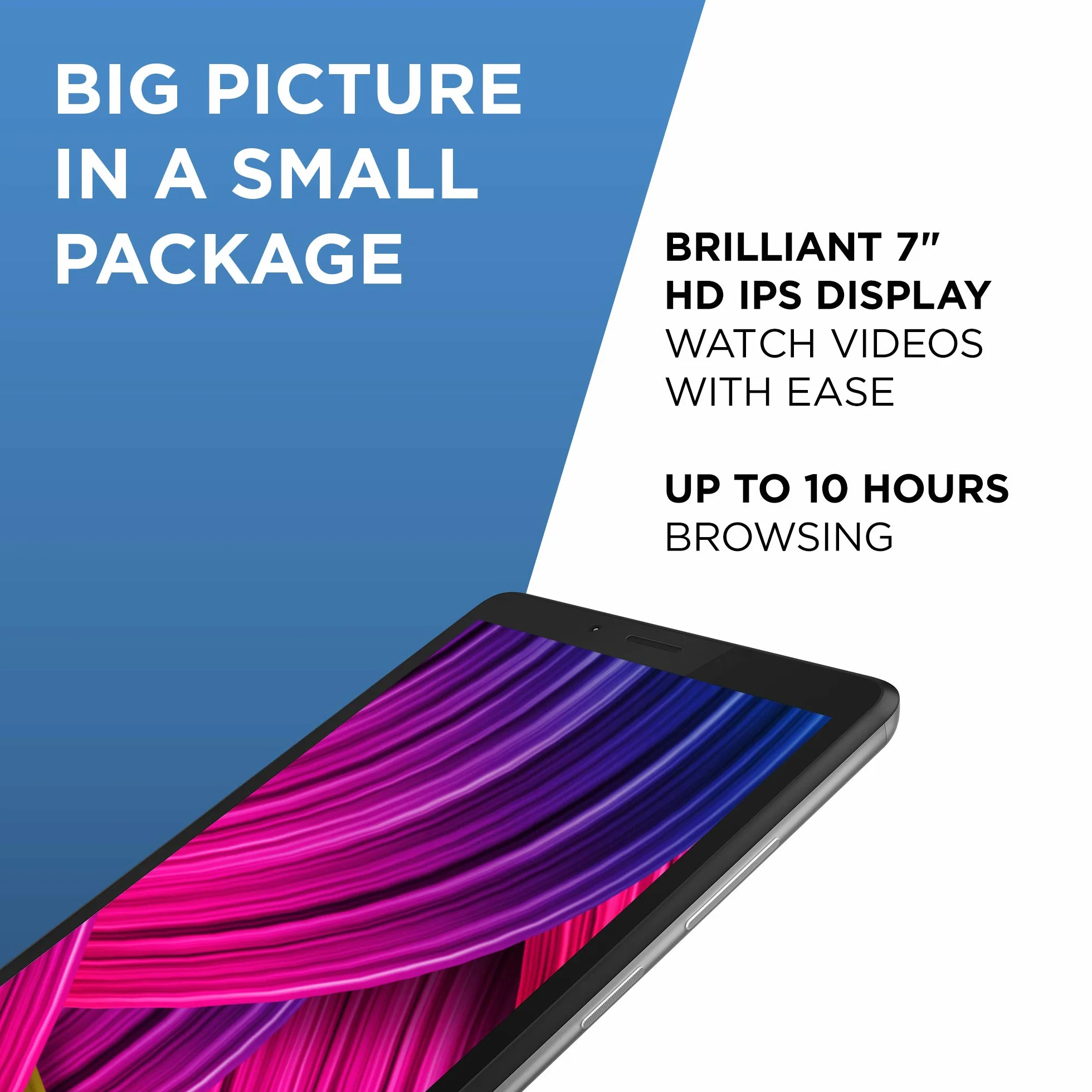 Lenovo Tab M7 7 Cala HD Tablet Quad Core 1.3 GHz 1 GB RAM 16 GB eMMC Android Pie Platino Gris