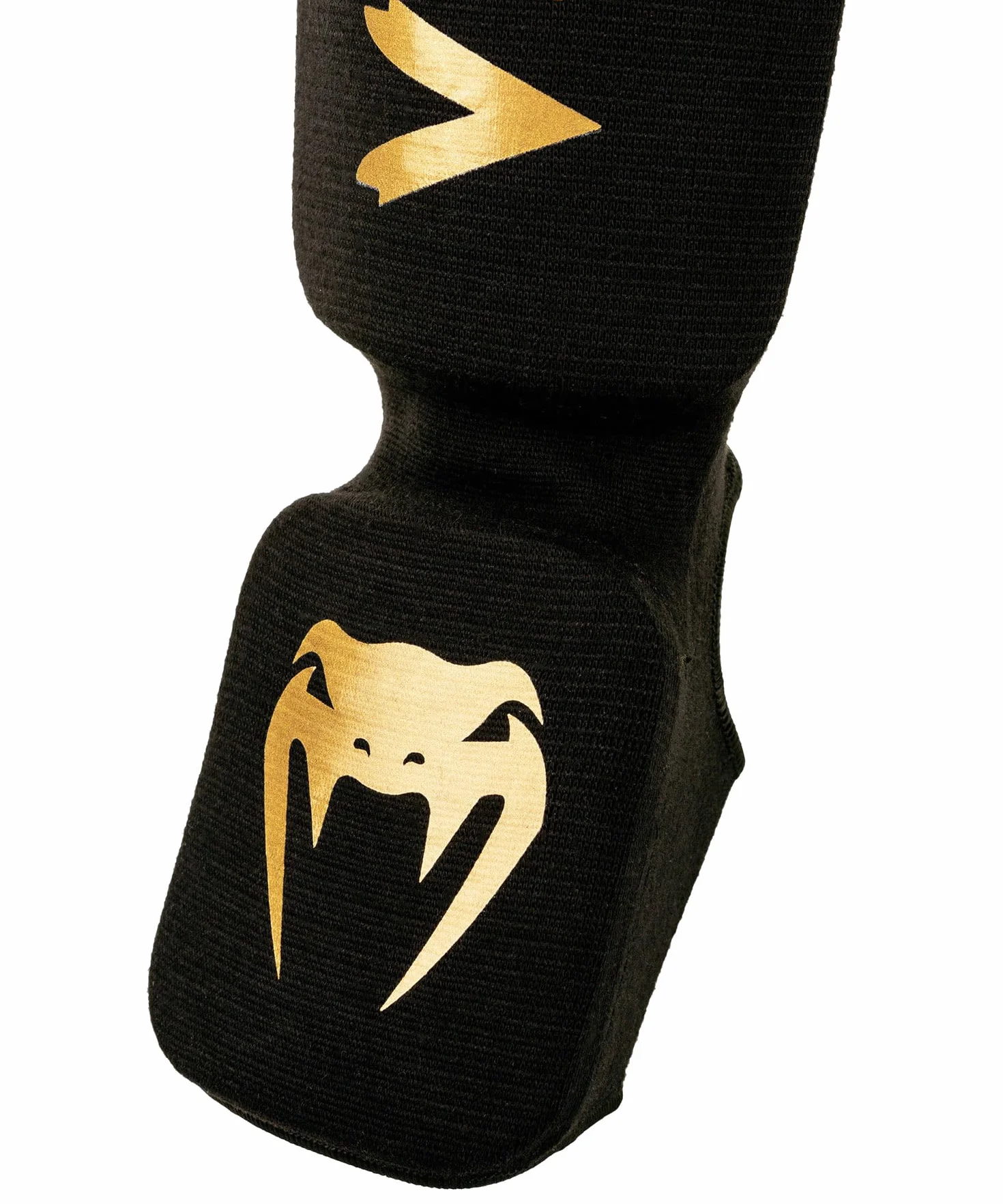 VENUM Kontact Shin Guards, Espinilleras Unisex, Negro/Oro, XS