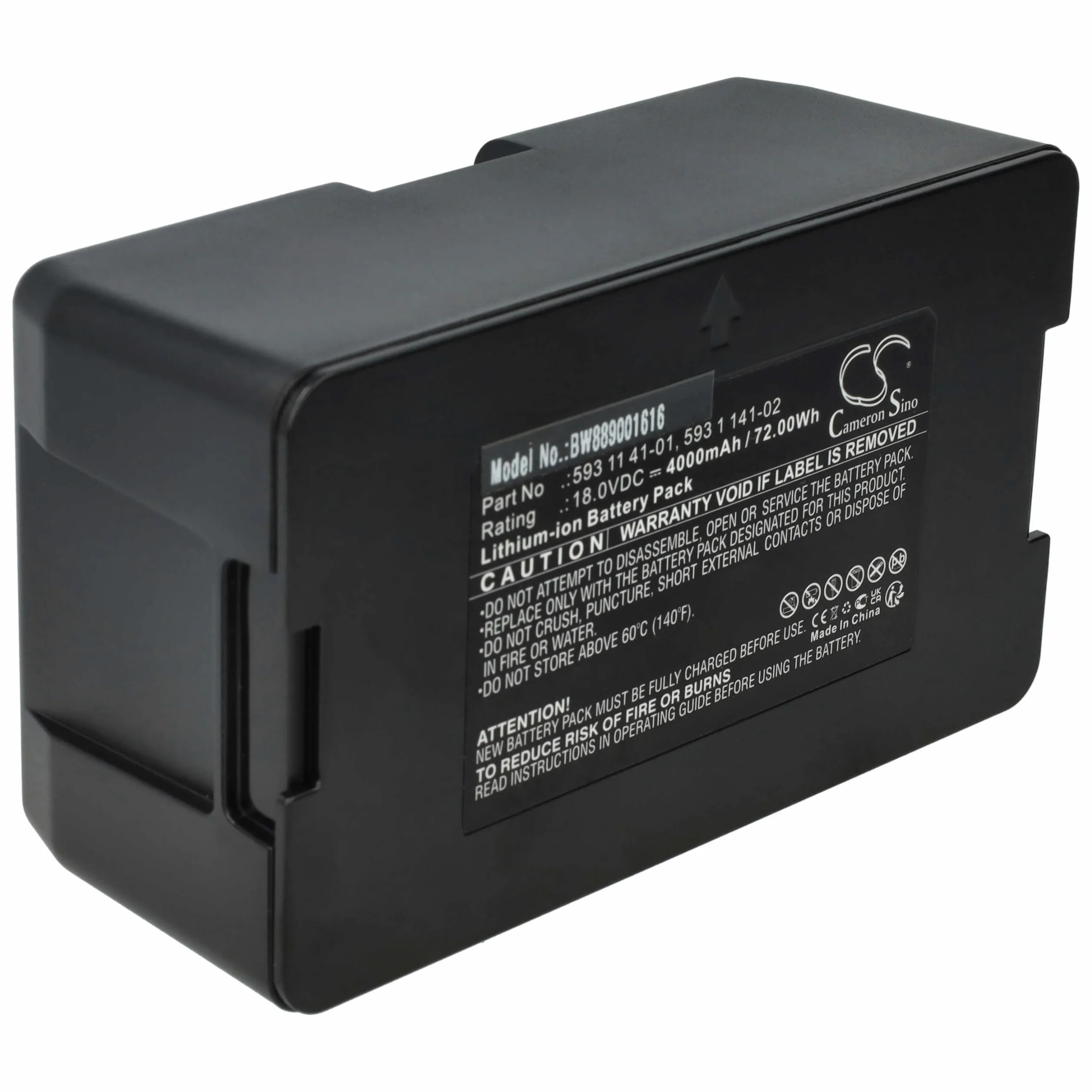 vhbw Batería reemplaza Gardena 593 11 41-01, 593 11 41-02, 593 11 41-03 para Robot cortacésped cortacésped 4000mAh 18V Li-Ion