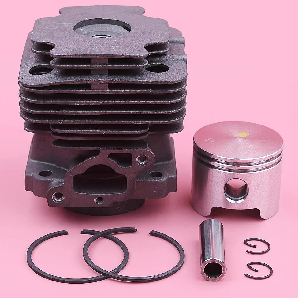 BAIJAC Kit de piñón de Anillo de pistón de Cilindro de 45 mm for el Kit de circlips for OLeo-Mac 753 753T EFCO 8530 Reemplazo de motosierras 61112035b, 6111 2035b