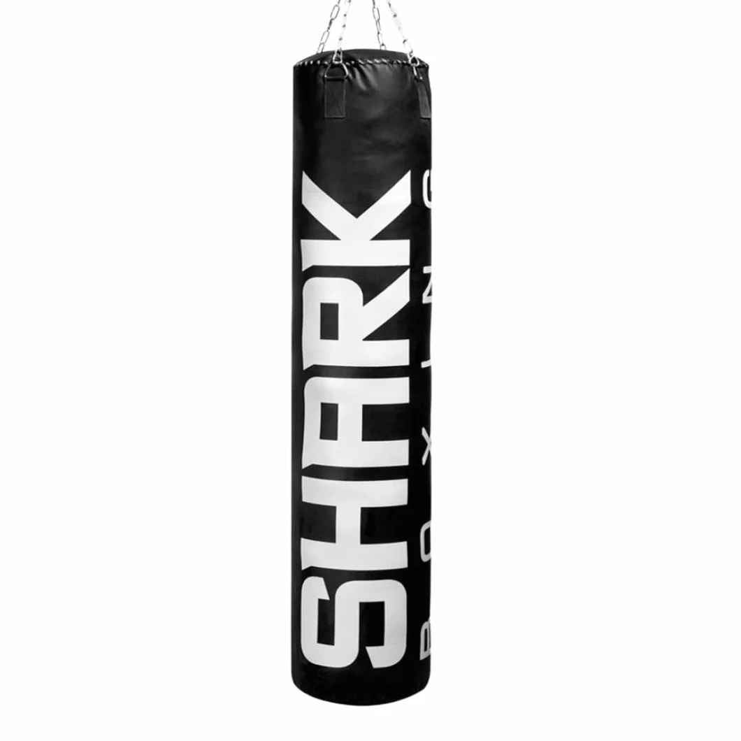 SHARK BOXING Saco de Boxeo 100cm 150cm 180cm Piel sintética Sin Relleno Mosquetón Giratorio
