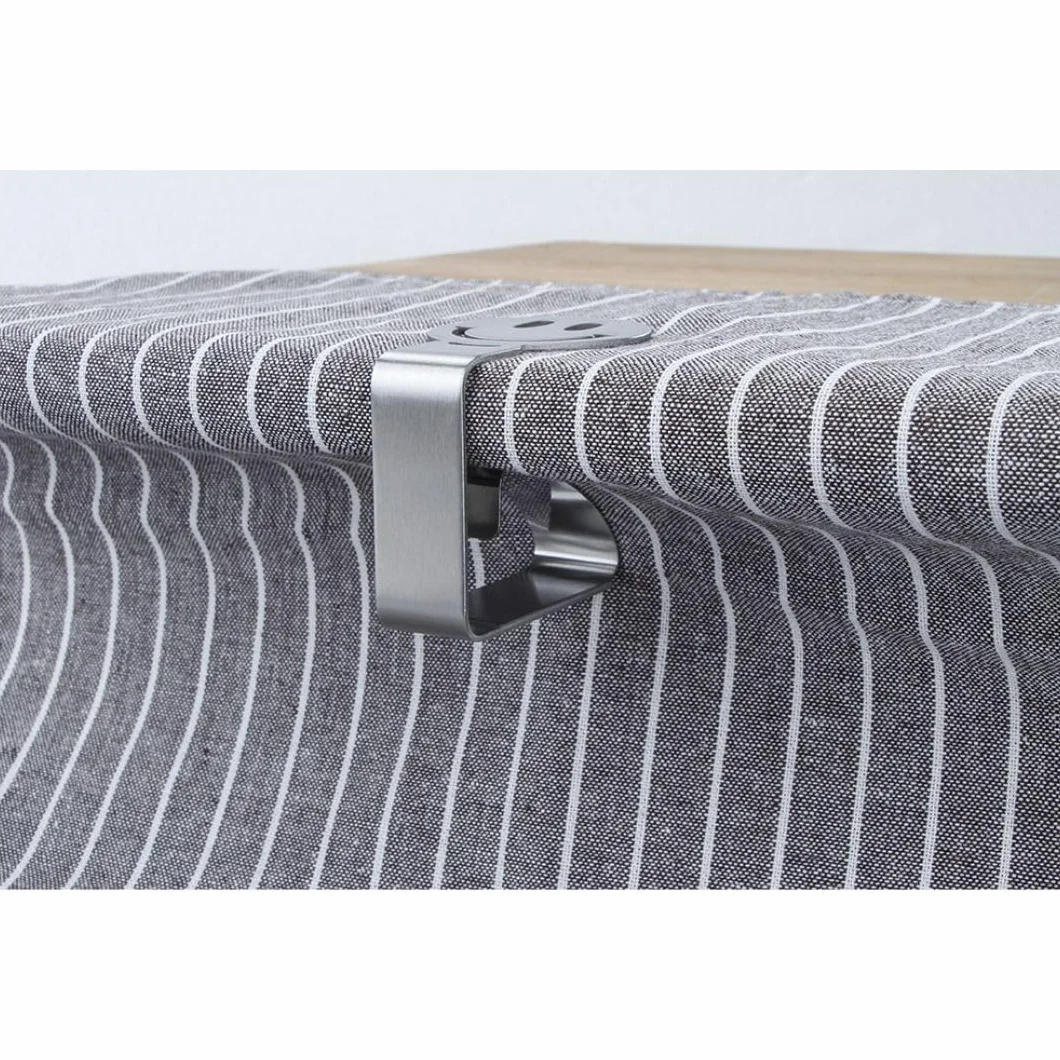 Pinzas para Mesa Exterior - Pack 4 - Clips Mesa de jardín Exterior - Sujeta manteles para Mesa de terraza - Agarra manteles - Acero Inoxidable - Accesorios Autocaravana (Flor)