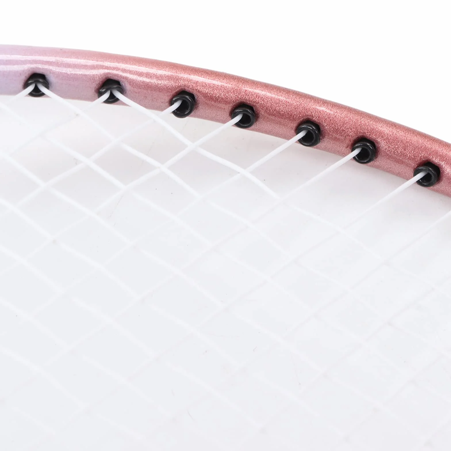 Raqueta de Bádminton Profesional de Aleación de Hierro Rosa para 2 Jugadores con Bolsa de Transporte