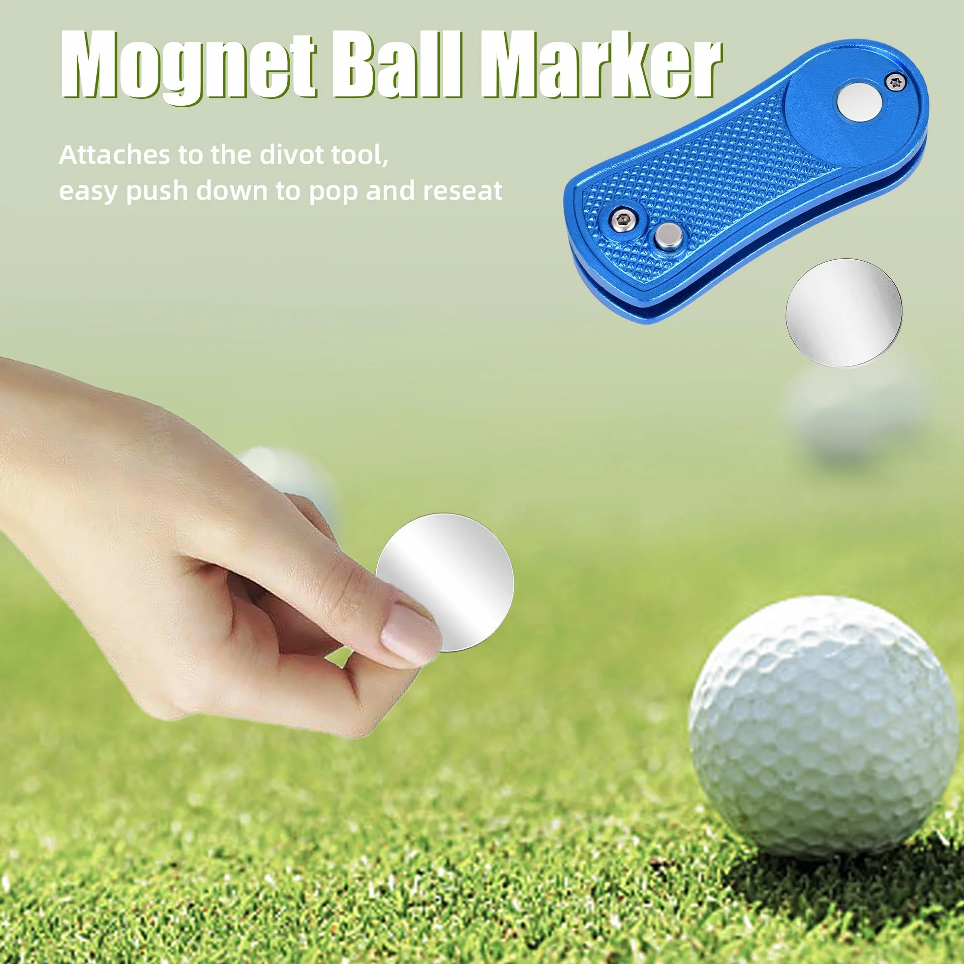 Mile High Life Herramienta de Metal con Marcador magnético de Bolas Golf