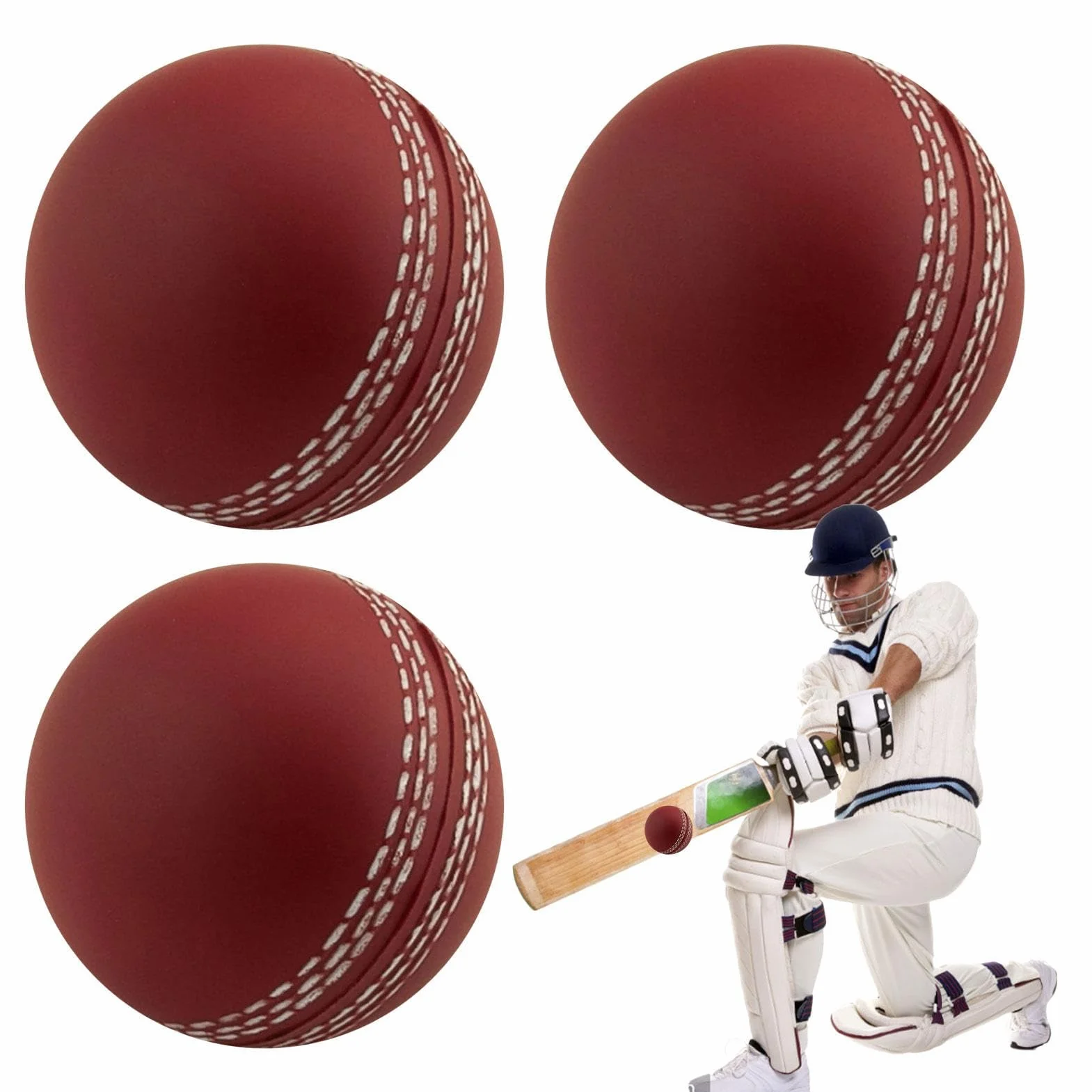 Balas de Viento de Cricket Cosidas a Mano para Entrenamiento Avanzado