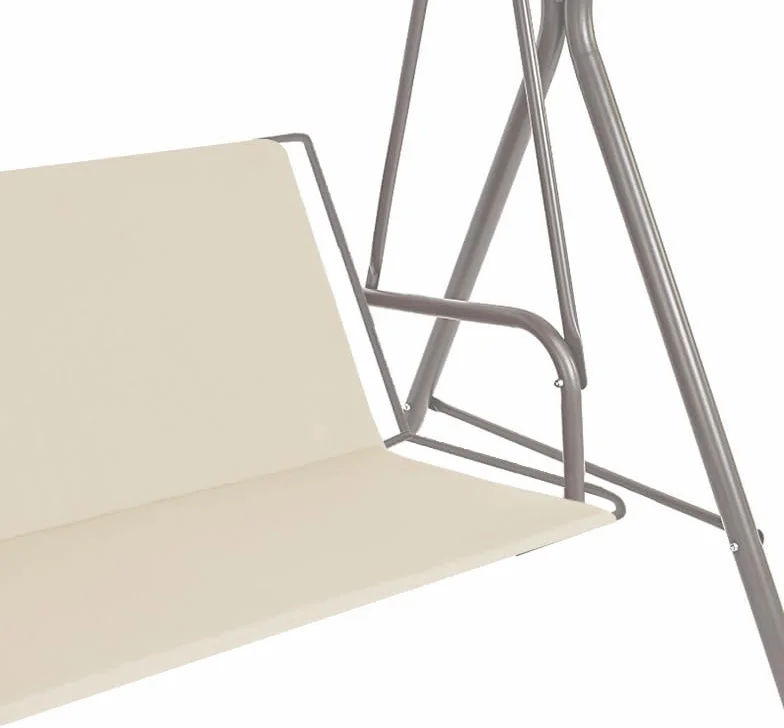 Funda de repuesto para columpio de 100 x 140 cm, resistente, resistente a la intemperie, funda de asiento para columpio de Hollywood, color crudo