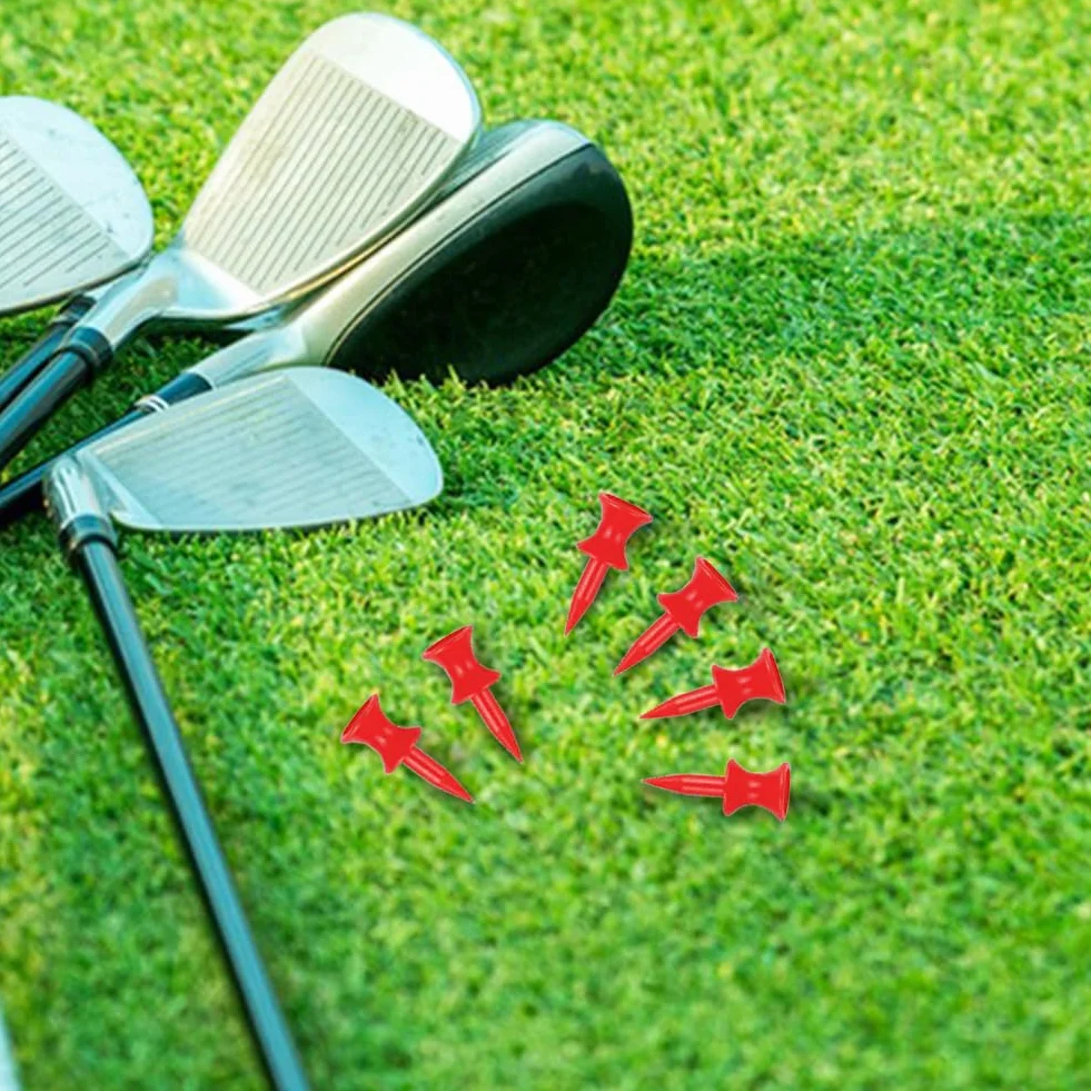 Alicer 120 T Camisetas de golf pequeño castillo de plástico exterior ayuda entrenamiento golf jardín 3,1 cm 120 piezas
