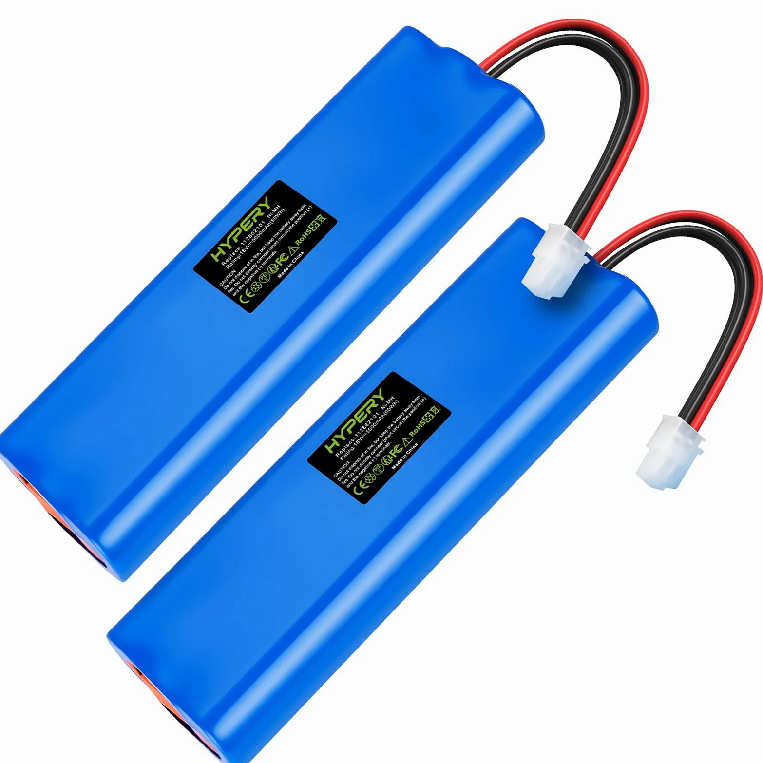 2 paquetes de 5000 mAh NI-MH batería de repuesto para cortacésped Husqvarna Automower 210C, 220AC, 230ACX, 260ACX, 265ACX, Solar Hybrid, G2 2004-2006, AU-18C, AU-18V, 535120901, 535120901, 535120901