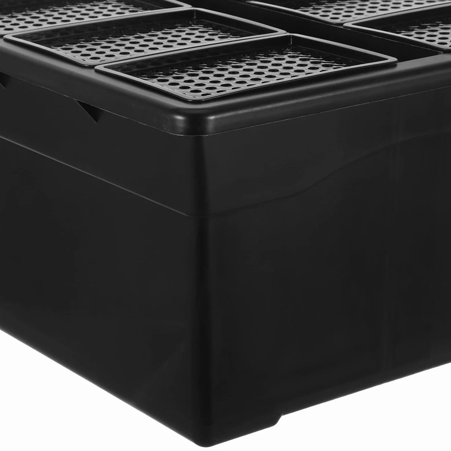 UPKOCH Set de 6 Jardineras Hidropónicas de Plástico Resistente 96 Orificios para Cultivo Hidropónico Interior Contenedor para Plantas Acuáticas Bandeja para Germinación en Laboratorio