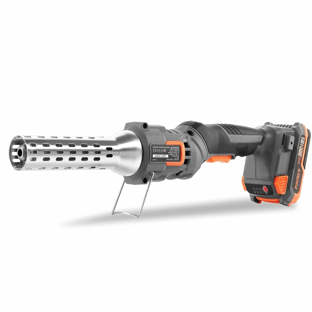 FUXTEC Encendedor 20V para Barbacoa y Chimenea – hasta 550?°C – con batería y Cargador
