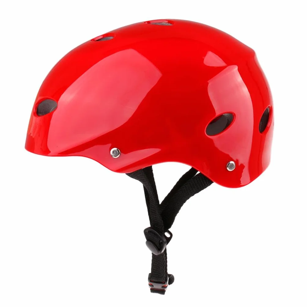Casco de seguridad para deportes acuáticos wakeboard kayak talla L rojo