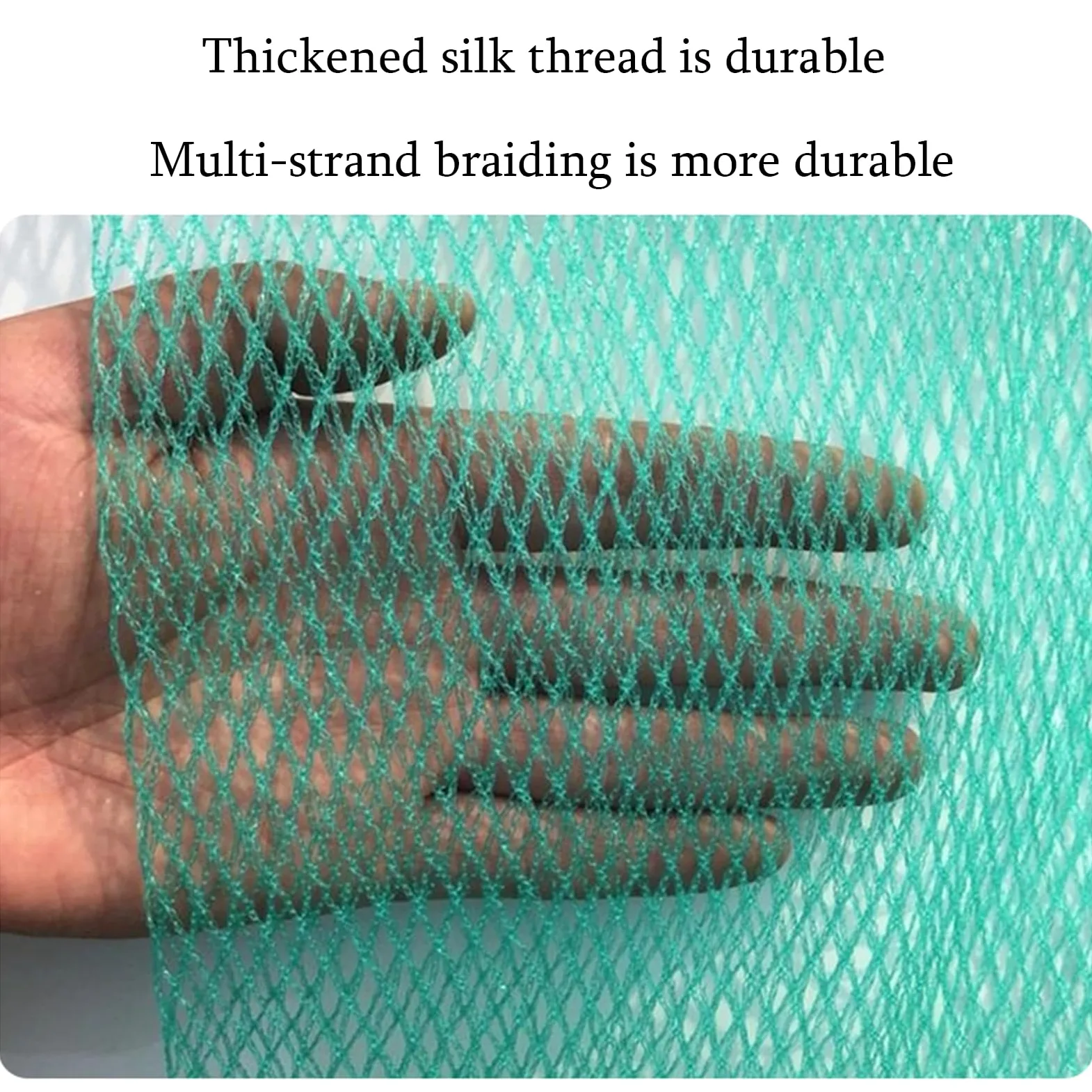Malla Antigranizo Hail Net, Proteger contra el Granizo para Árboles frutales, huertos, Plantas de hortalizas(4 x 10 M)