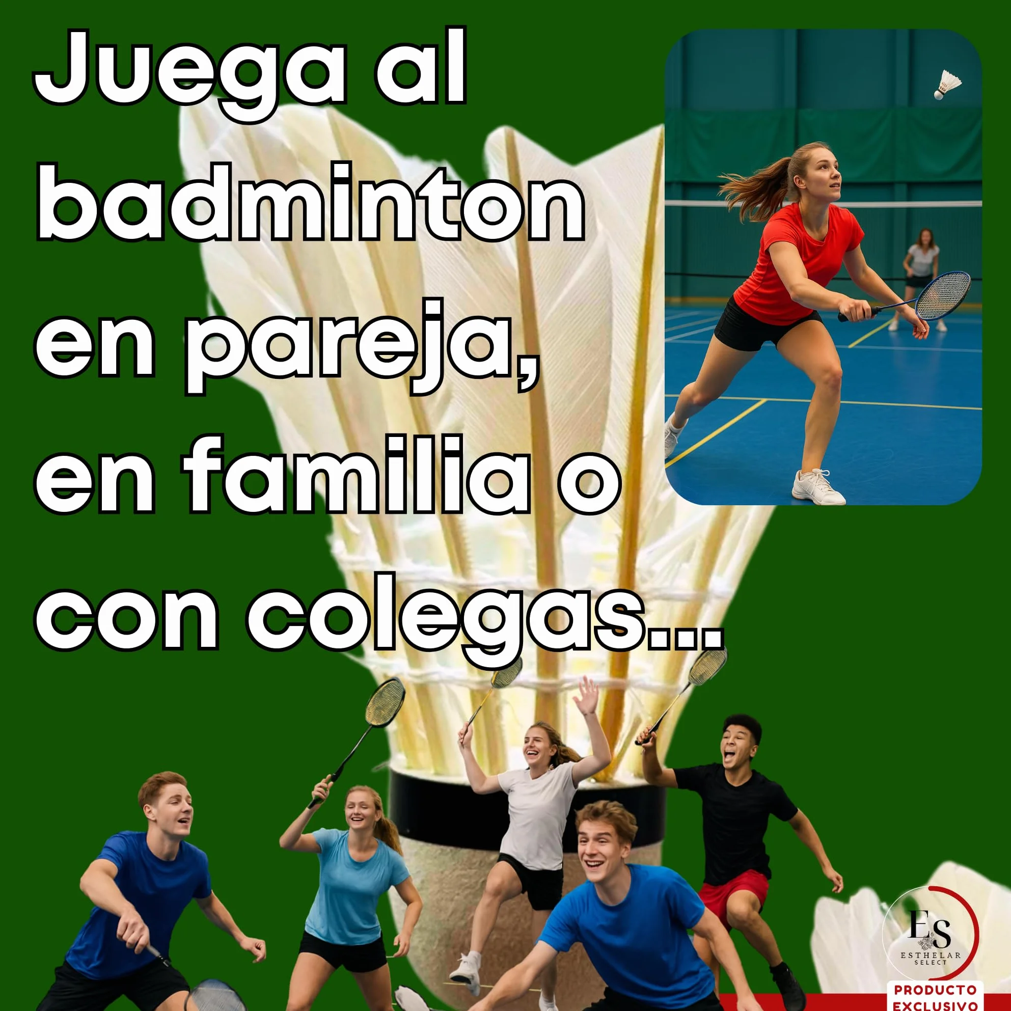 Pelotas Bádminton Pluma Natural Profesionales Resistentes Set 6 Pack Entrenamiento