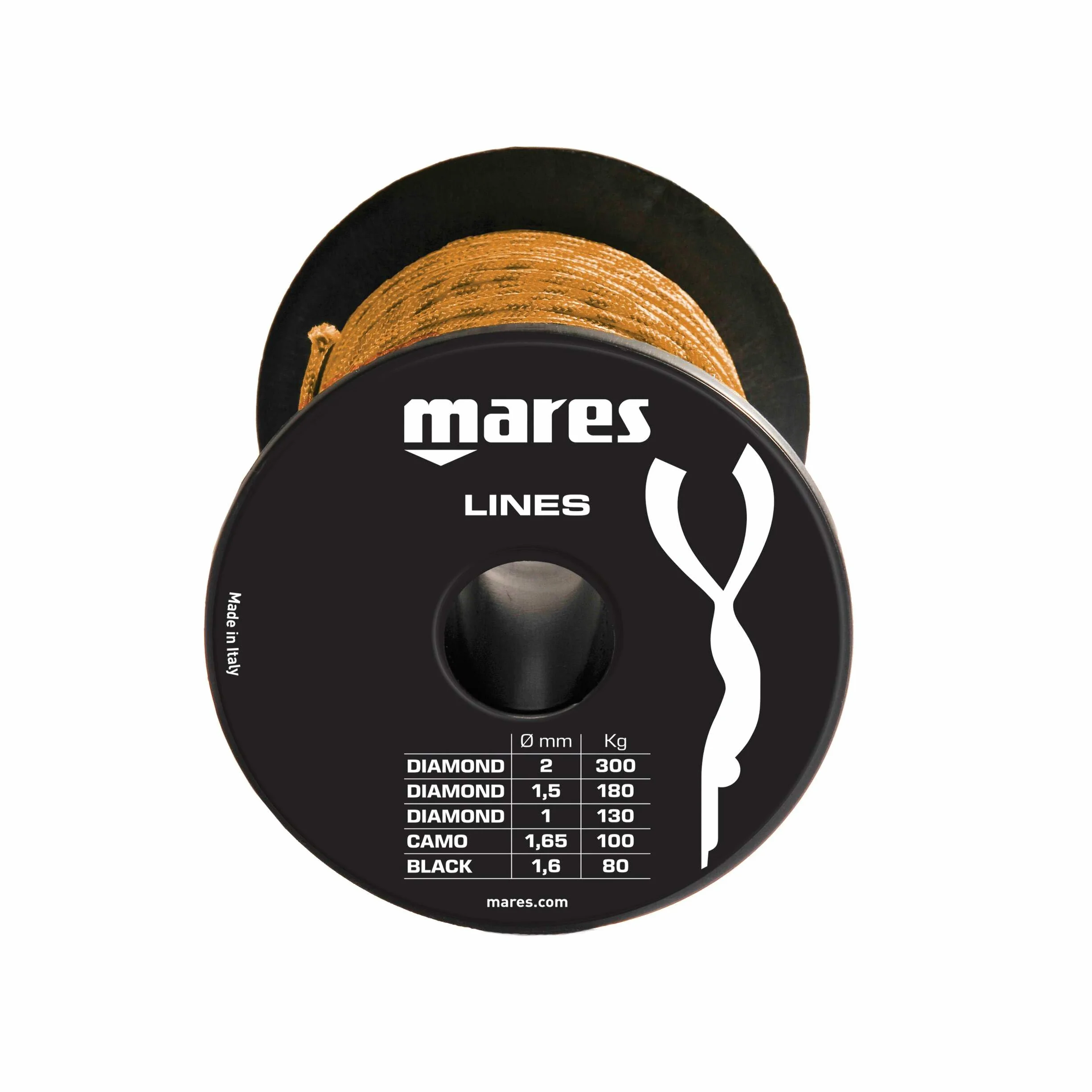 Mares Line Diamond 1 mm 100 Meter Negro Bx