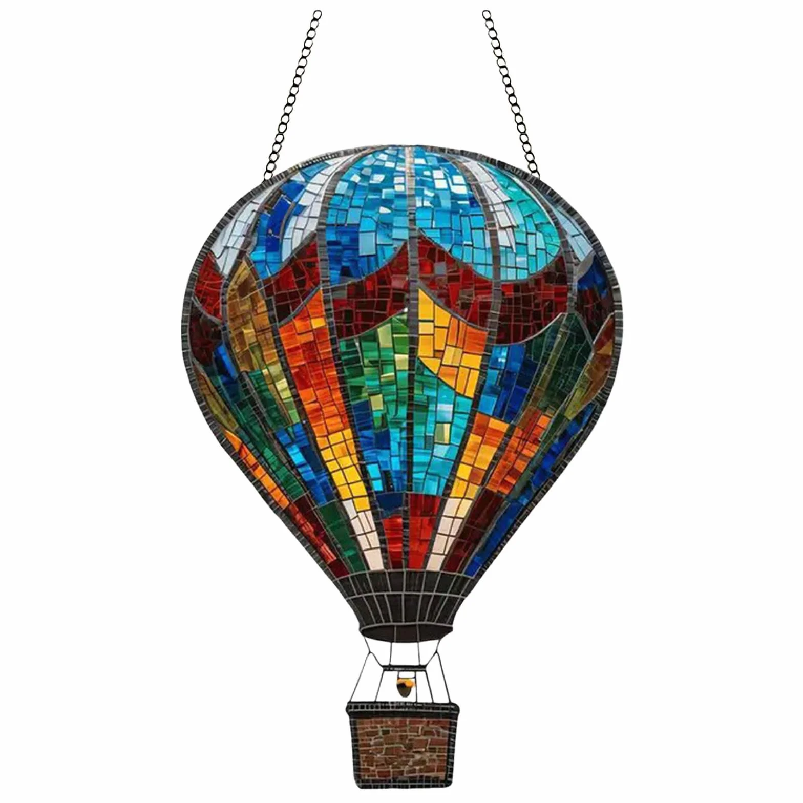 Globo aerostático solar con llama parpadeante, lámpara colgante solar al aire libre para jardín, patio, granja, decoración de patio (B, B)