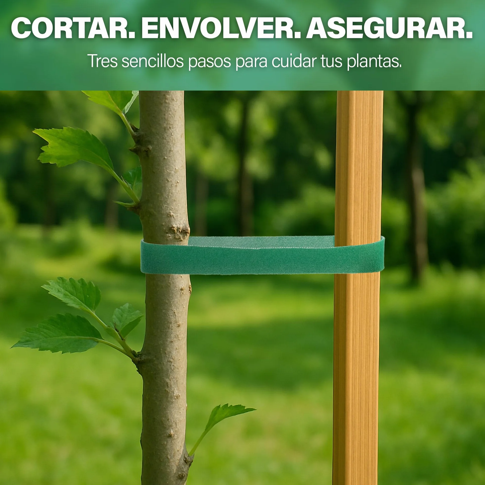 Cinta de amarre para plantas de jardín, rollo de 10 m x 20 mm, lazos de jardín reutilizables para plantas, árboles, vides y arbustos