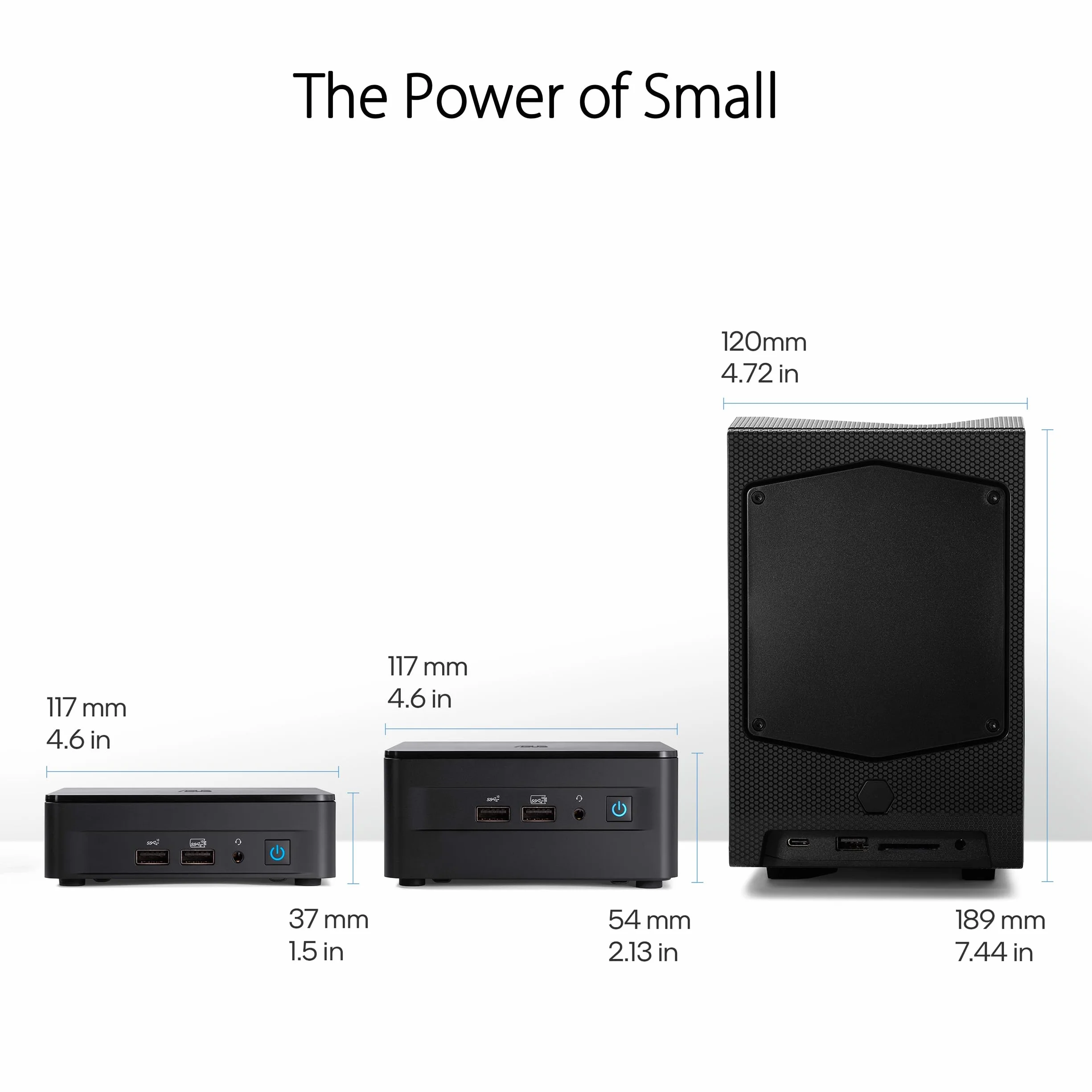 ASUS NUC 12 Pro Barebone Ordenador de sobremesa Intel Core i3-1220P Intel UHD Graphics