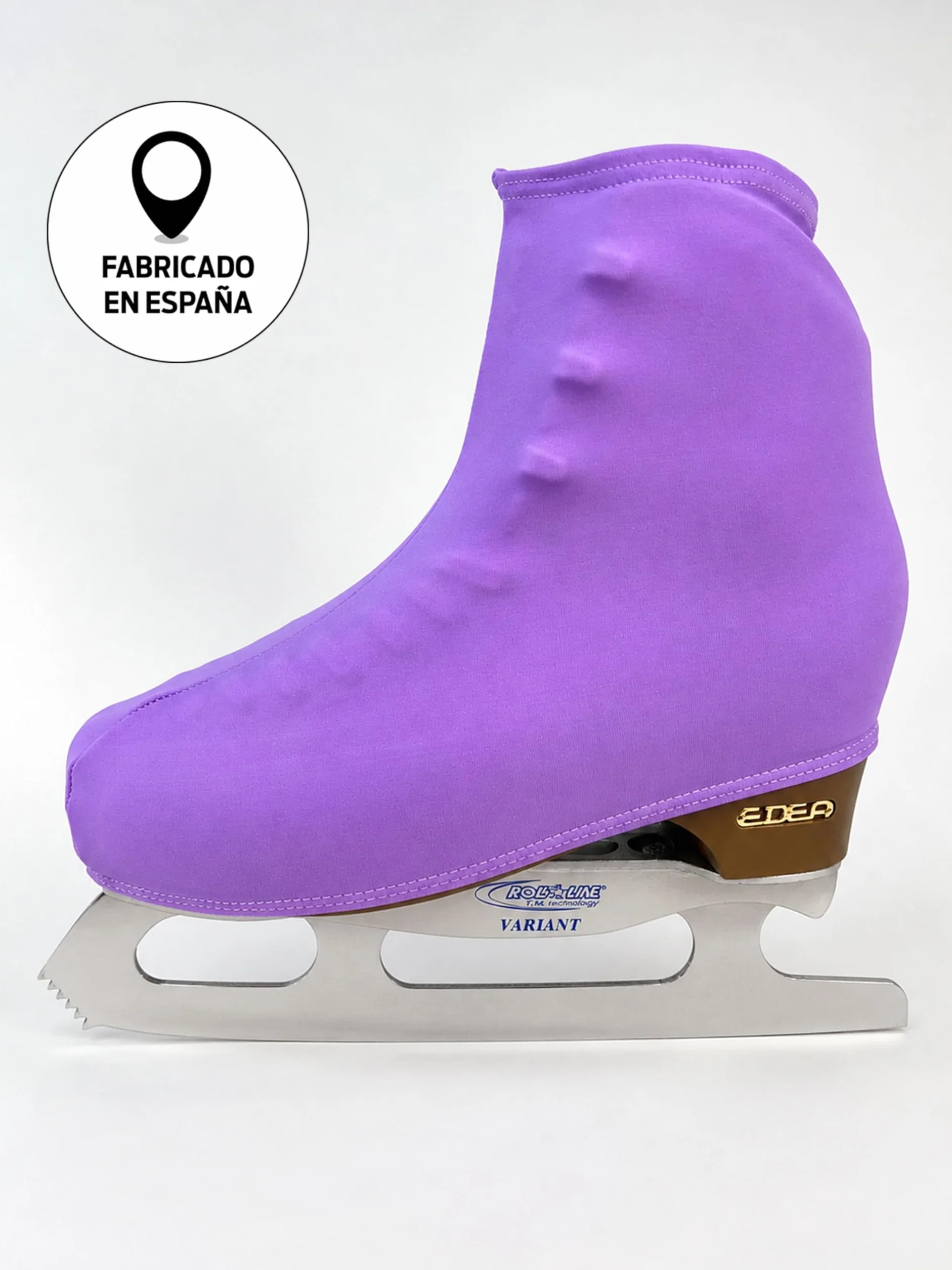 CRLSPORT Cubre patín para niña y Mujer, Funda PatinSkate, 180 Densidad, Talla Universal, Color Lila Claro