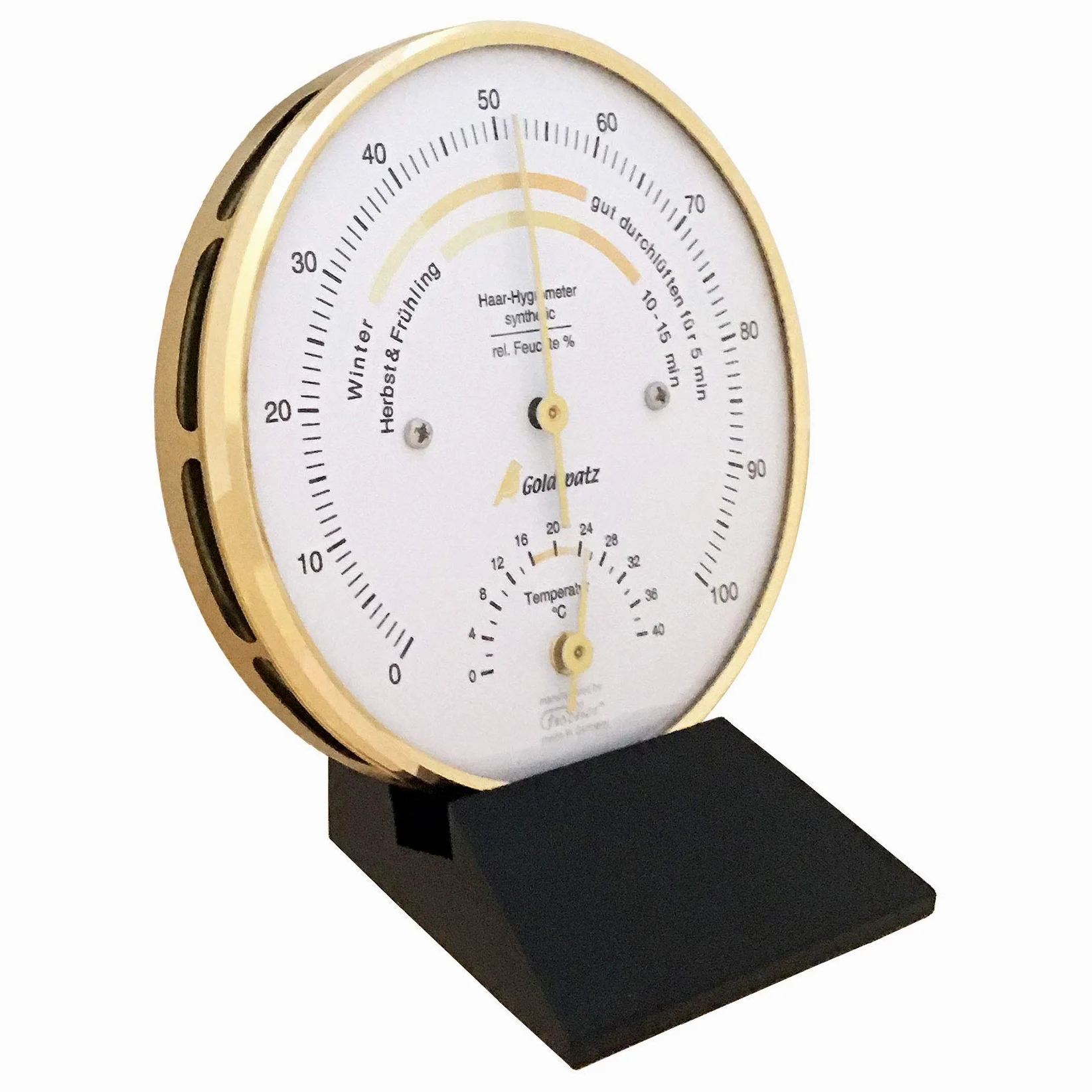 Higrómetro con Termómetro, Medidor de Temperatura y Detector Humedad (103 mm)