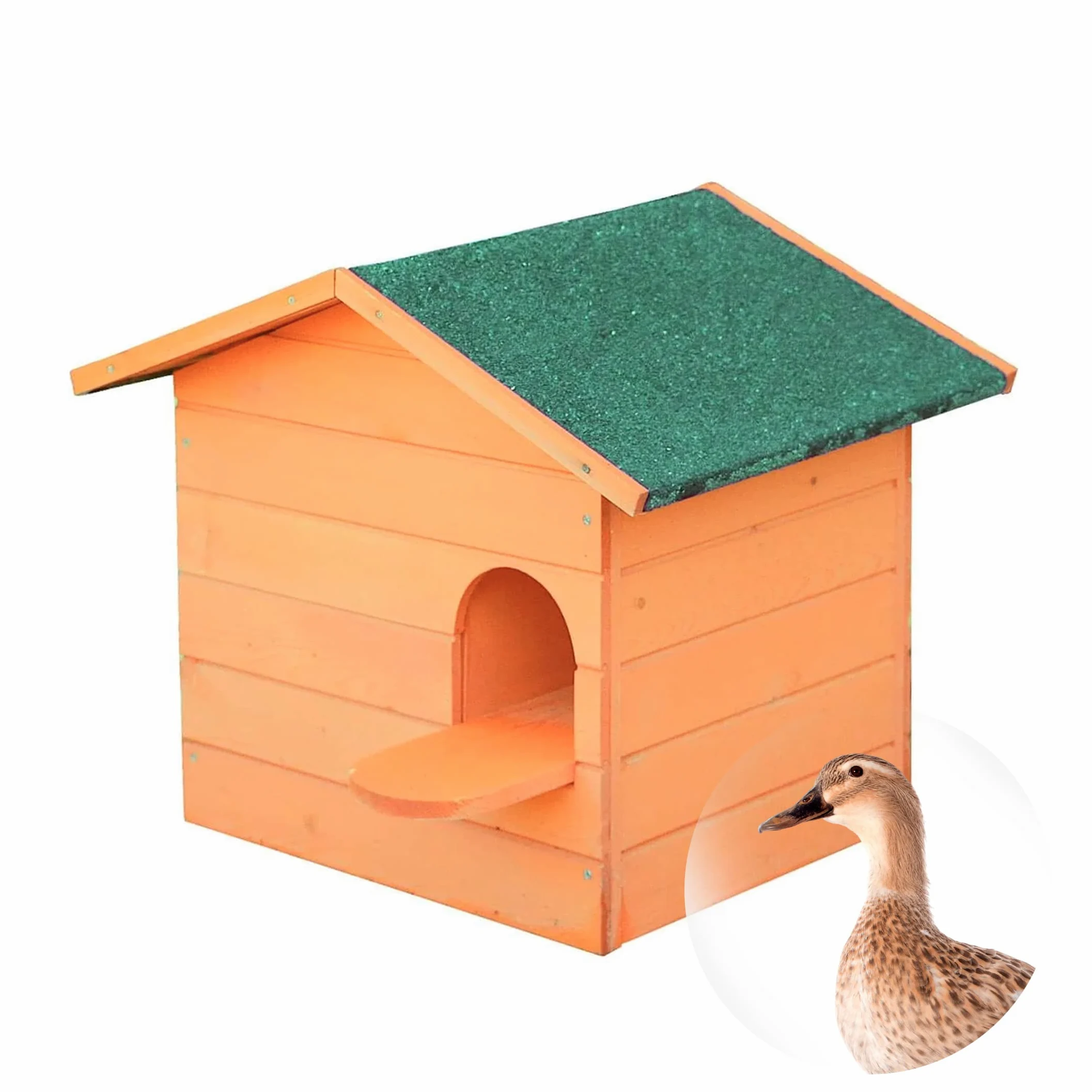 Caseta para Patos - Nido Pequeño para Patos - Refugio de Exterior Fabricado en Madera tratada, Muy Estético