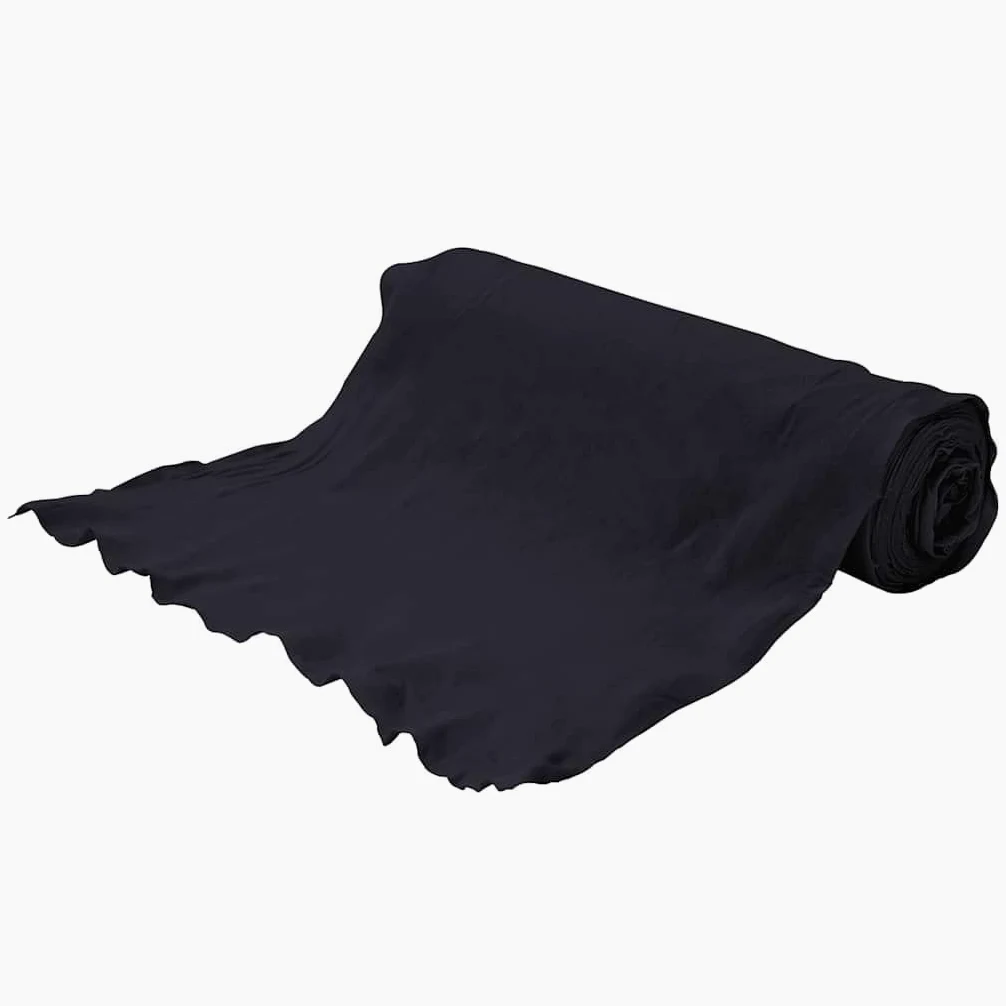 Geotextil fieltro negro 1 x 10 m de fibra de poliéster resistente para protección contra malas hierbas, cuidado del jardín y cubierta del suelo, ideal como vellón para malas hierbas