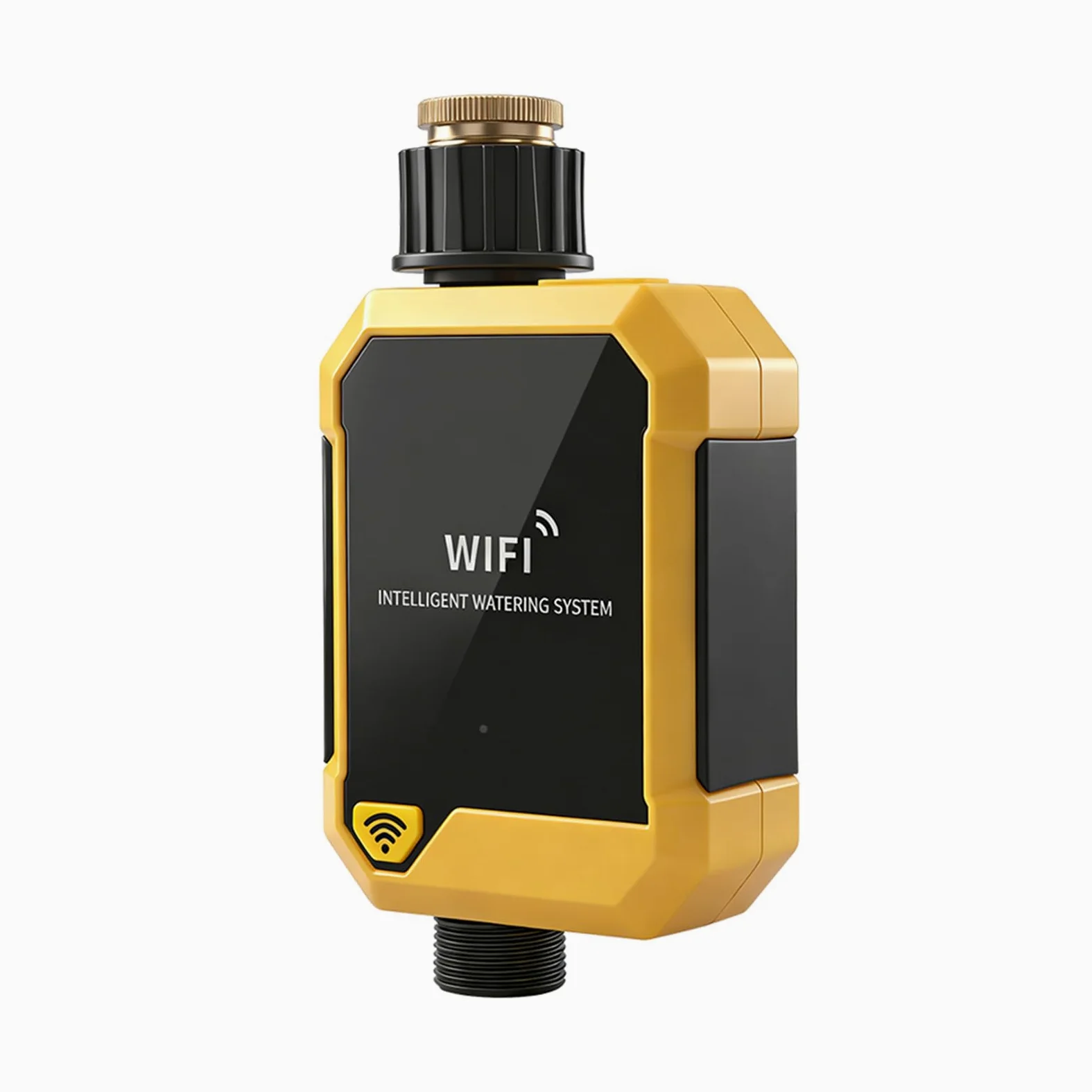 Naroote Temporizador de Riego WiFi Inteligente Temporizador de Riego Controlado por Aplicación 12 a 15,6 L por Minuto Sensor de Lluvia 33,8 a 140 °F Al Aire Libre para Jardín, Césped,