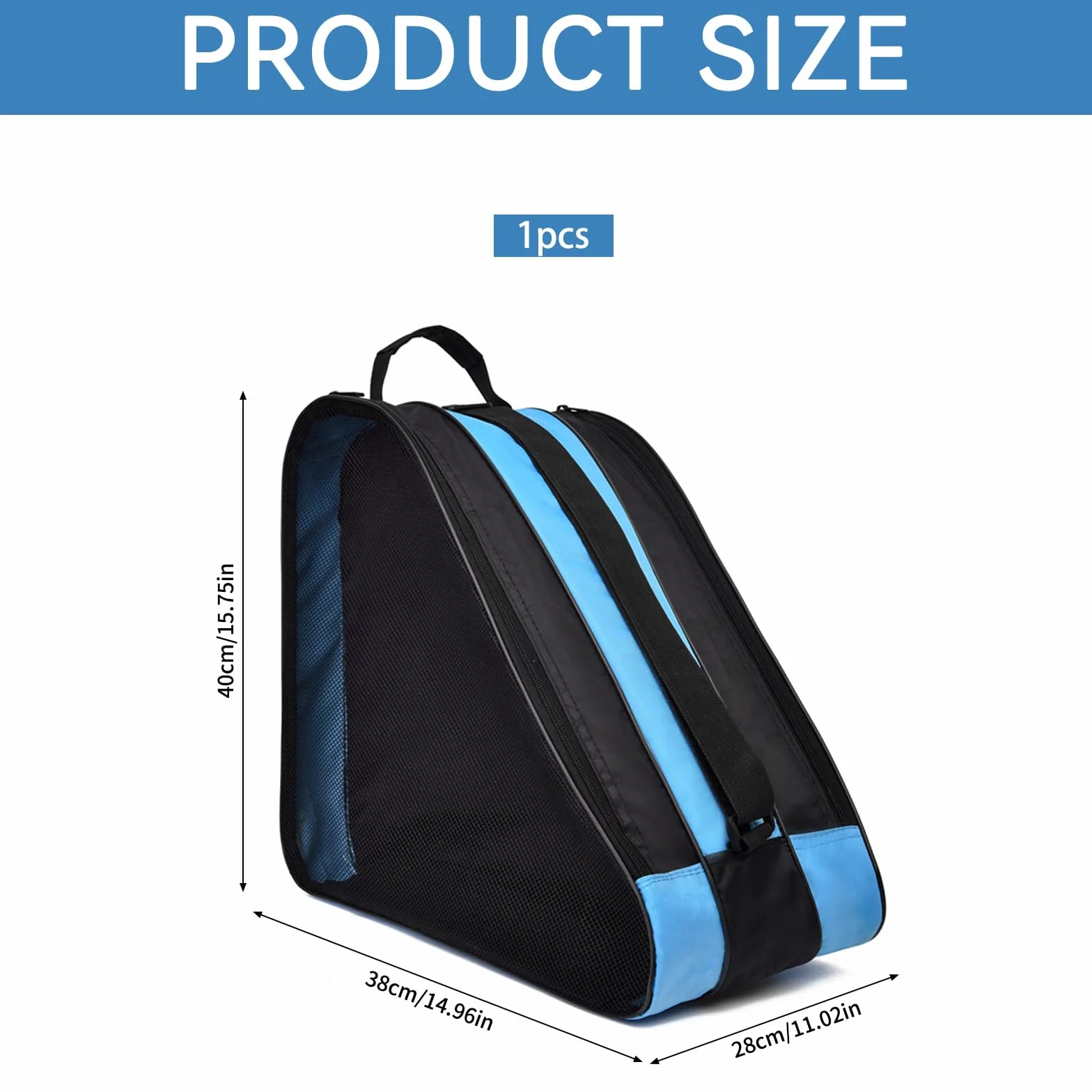 Bolsa para Patines en Línea, Mochila para Patines de Hielo, Apta para Hielo y Patines