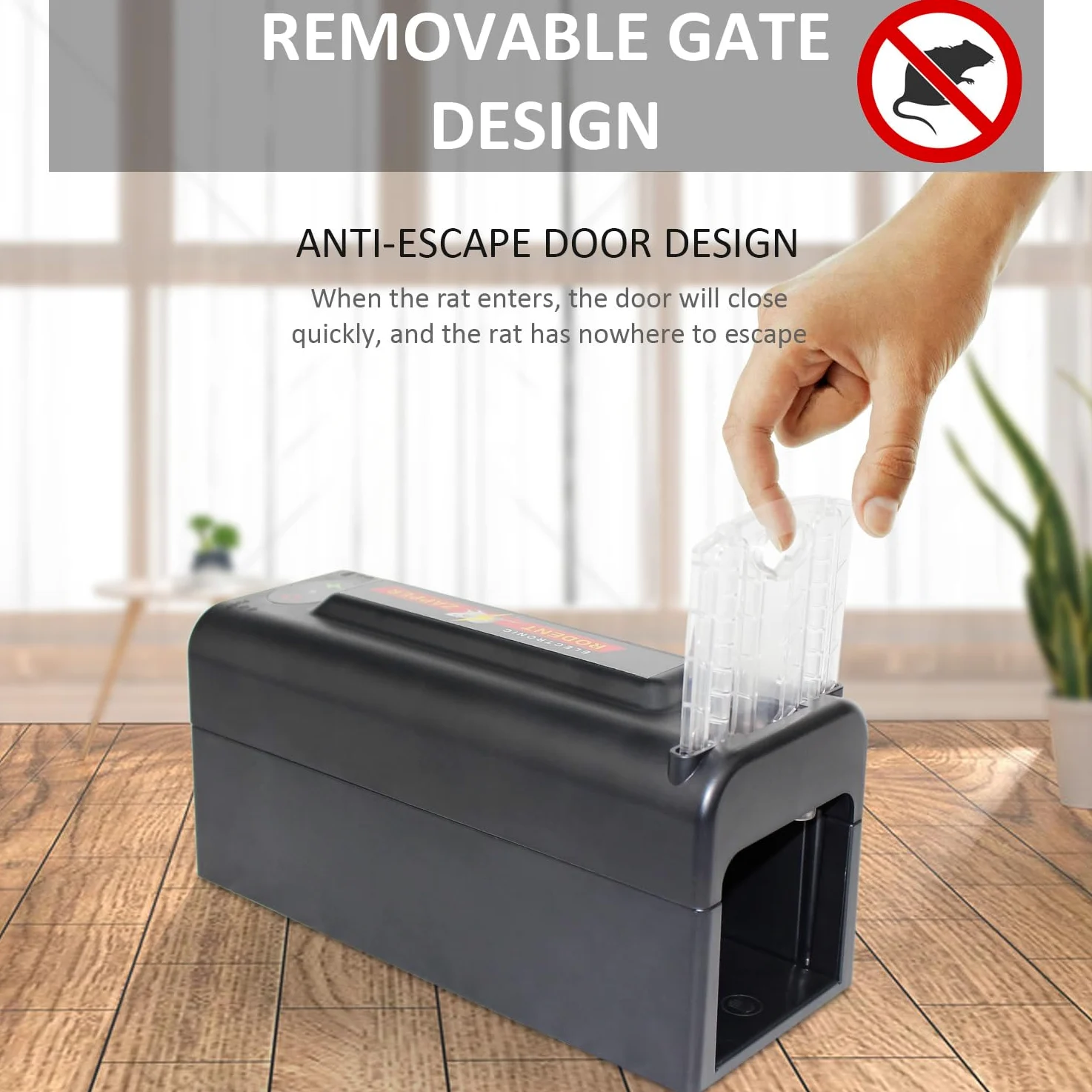Rato eléctrico Rato Fuerte doméstico Puerta de Escape Interior eficiente Reutilizable Humanos Rato exterminador Rato eléctrico Choque en el Garaje del hogar