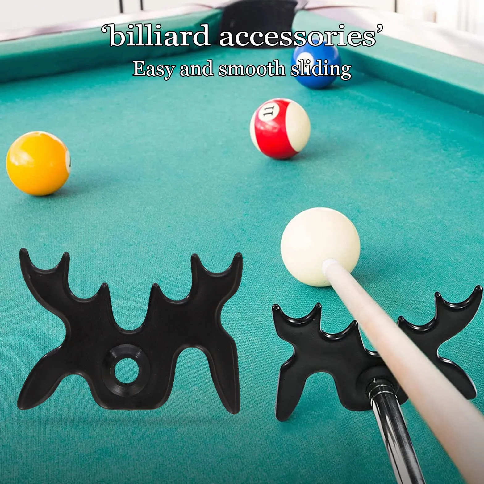 Puente para Tacos de Billar Cabeza de Billar Cue Stick Holder Pool Cue Bridge Head