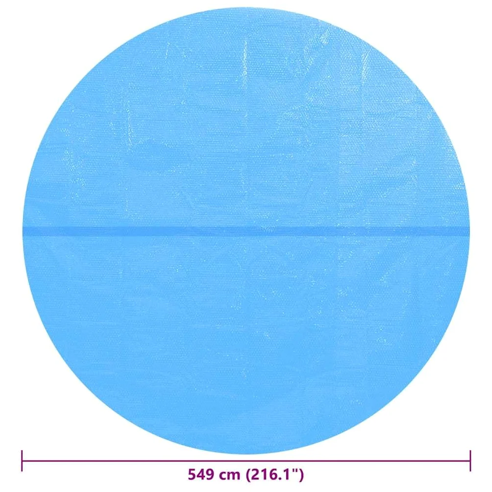 Mangloder - Cubierta solar redonda para piscina (polietileno, 549 cm, con cámaras de aire, aislamiento y calentamiento, para piscinas, jacuzzi, spa, verano, exteriores)