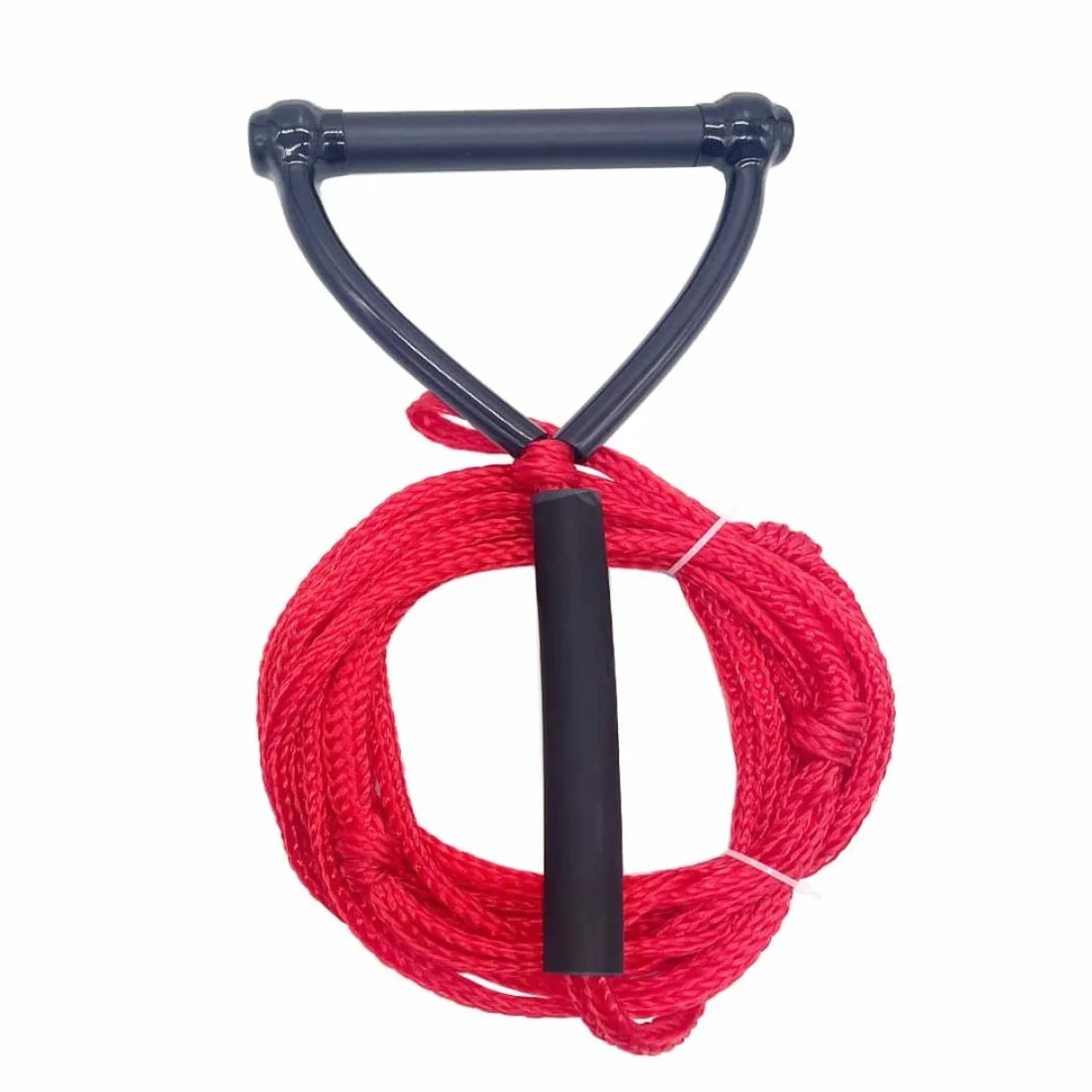 Cuerda para Wakeboard con Mango, Esquí Acuático, Remolque, 24 Pies, Rojo