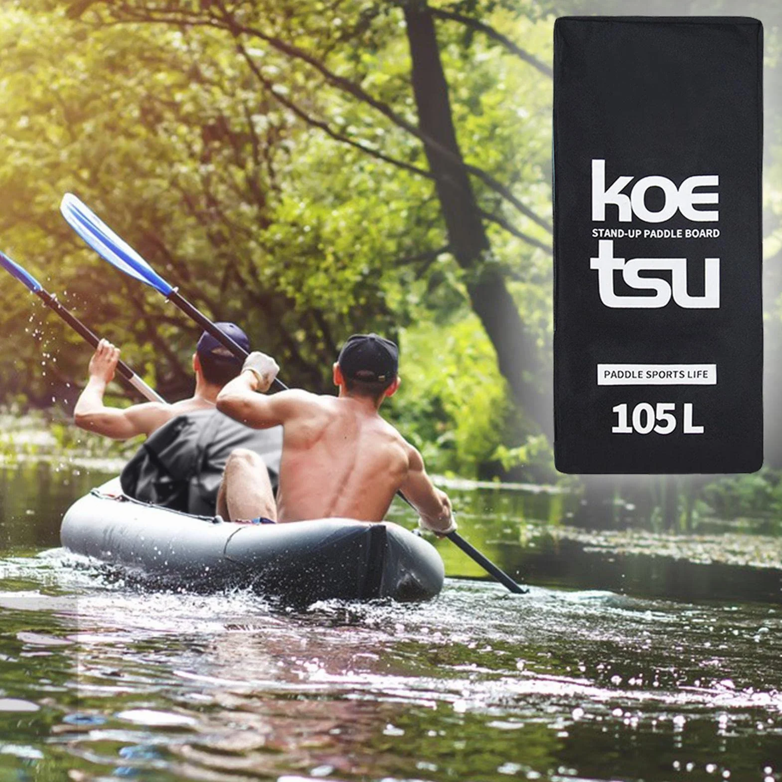 Funda Acolchada Espuma 105L para Tabla Paddle Surf - Bolsa Transporte Exterior