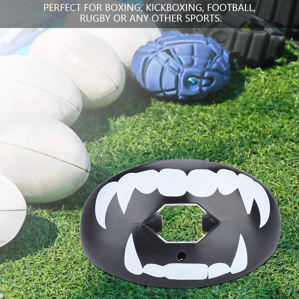 Protector Bucal Grado Alimenticio TPR 4 Colores Boxeo Fútbol Rugby Deportes