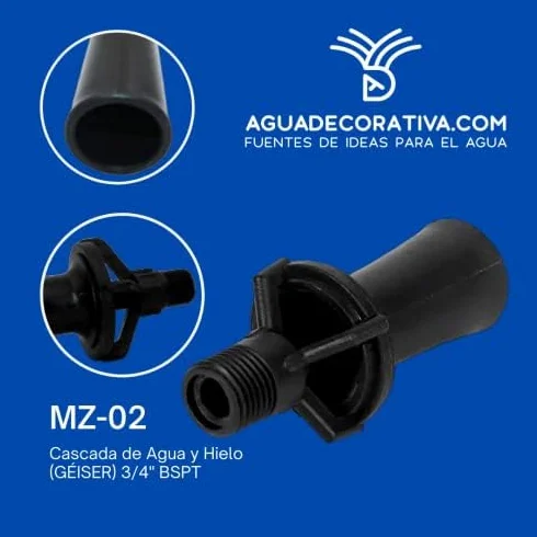 Agua Decorativa Boquillas para Fuentes Sumergidas de Chorro Espumoso Caños Toberas Surtidores de Agua para Estanques Eductores Mezclado