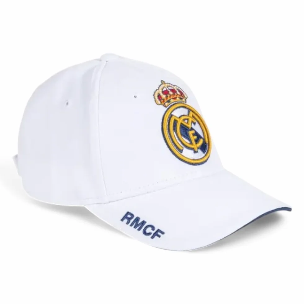 Real Madrid Gorra 1ª EQUIP-17 Nº3 Talla Adulto Ajustable Blanco