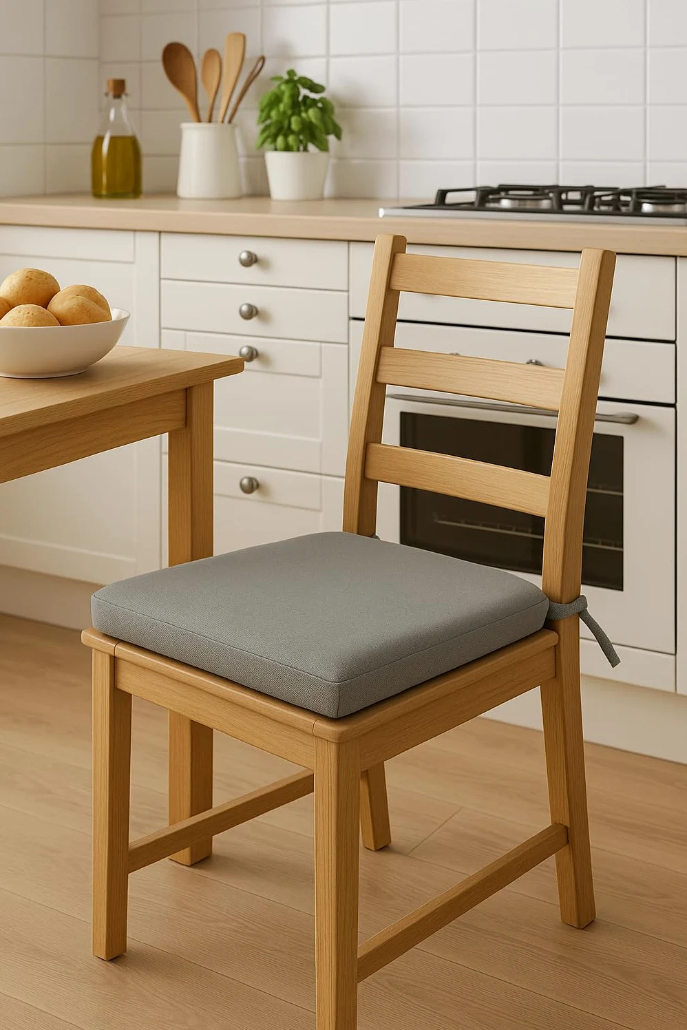 Chilly Pilley Cojín para Silla con Funda Extraíble y Cremallera - Juego de 4 Cojines para Asiento de Jardín (45x45x5, Negro)