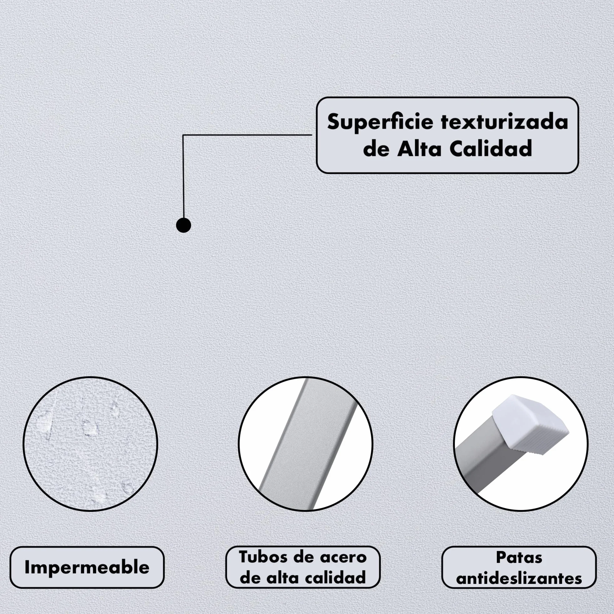 Mesa Auxiliar Plegable 60x40cm para Ordenador Regulable en Altura