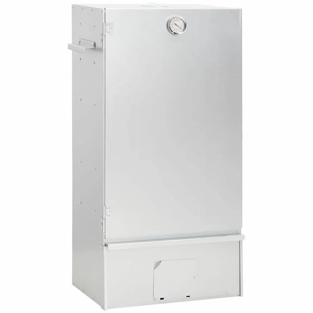 vidaXL Horno ahumador astillas Madera Acero galvanizado 44,5x29x83 cm, ahumador, Barbacoa de jardín, ahumador de jardín, Parrilla ahumador